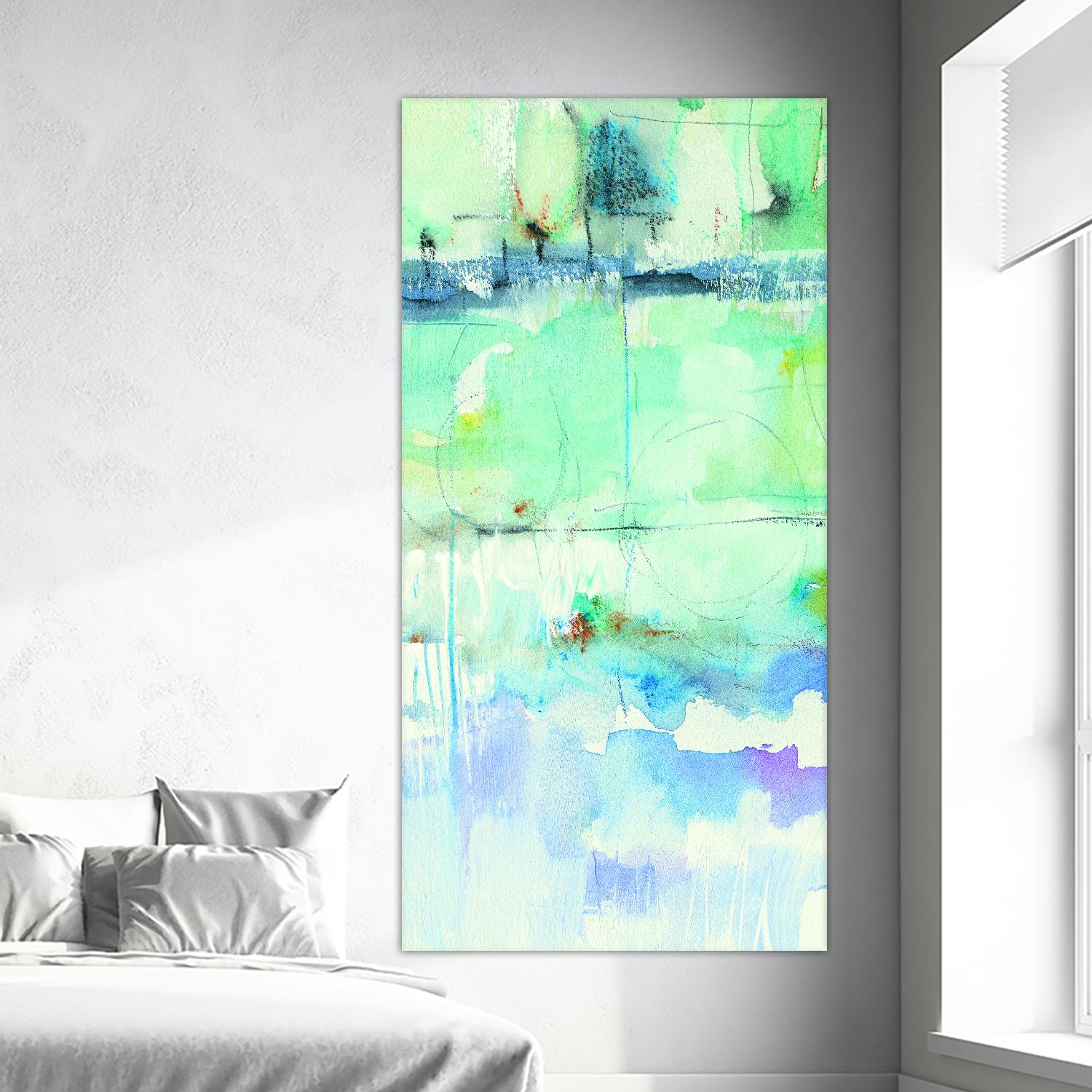North Shore Panel II by Mike Schick on GIANT ART - turquoise abstract