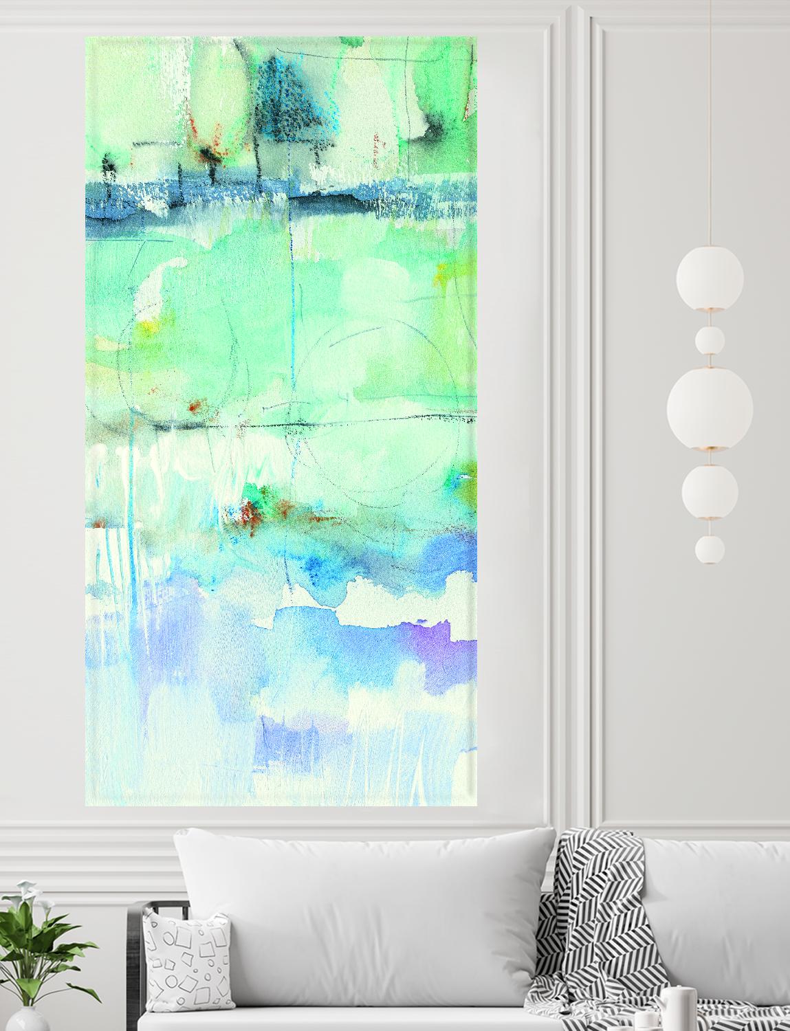 North Shore Panel II by Mike Schick on GIANT ART - turquoise abstract