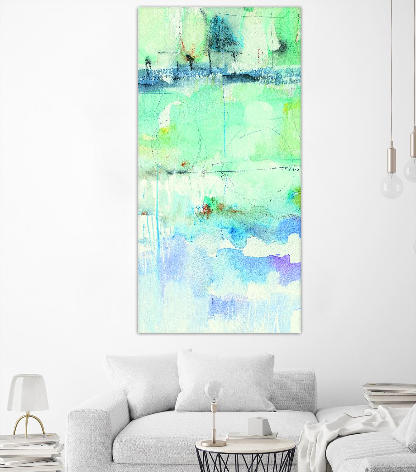 North Shore Panel II by Mike Schick on GIANT ART - turquoise abstract