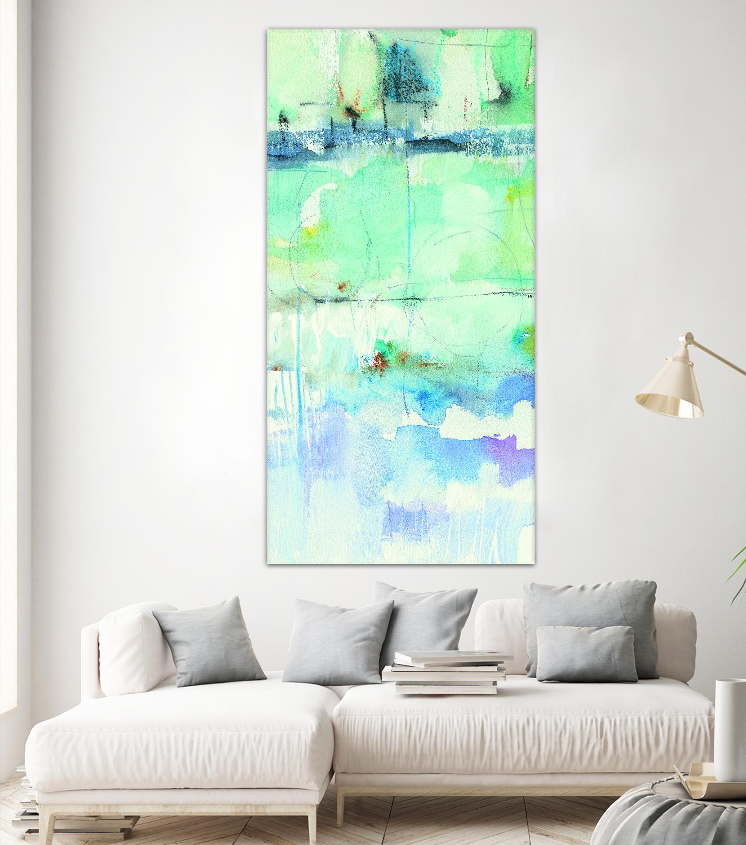 North Shore Panel II by Mike Schick on GIANT ART - turquoise abstract