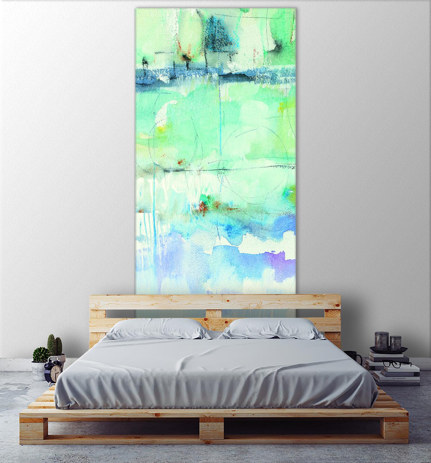 North Shore Panel II by Mike Schick on GIANT ART - turquoise abstract