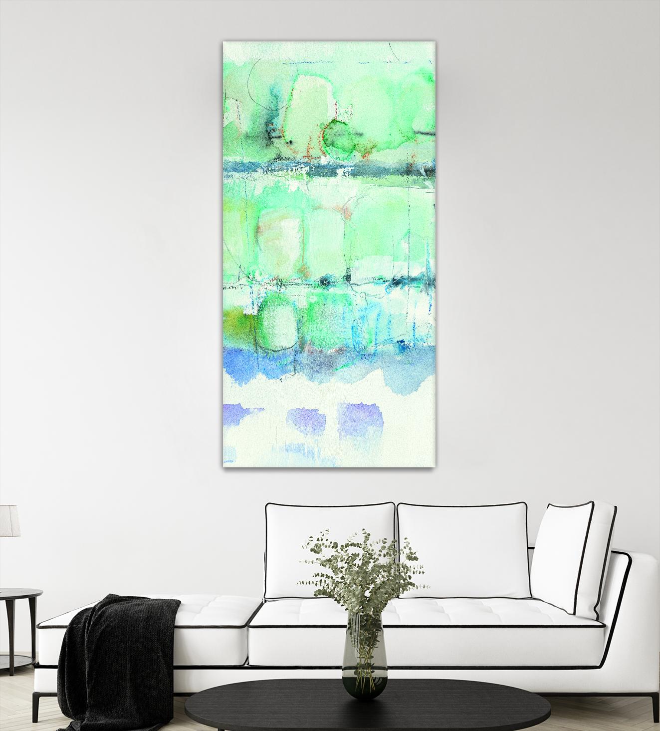 North Shore Panel III by Mike Schick on GIANT ART - turquoise abstract