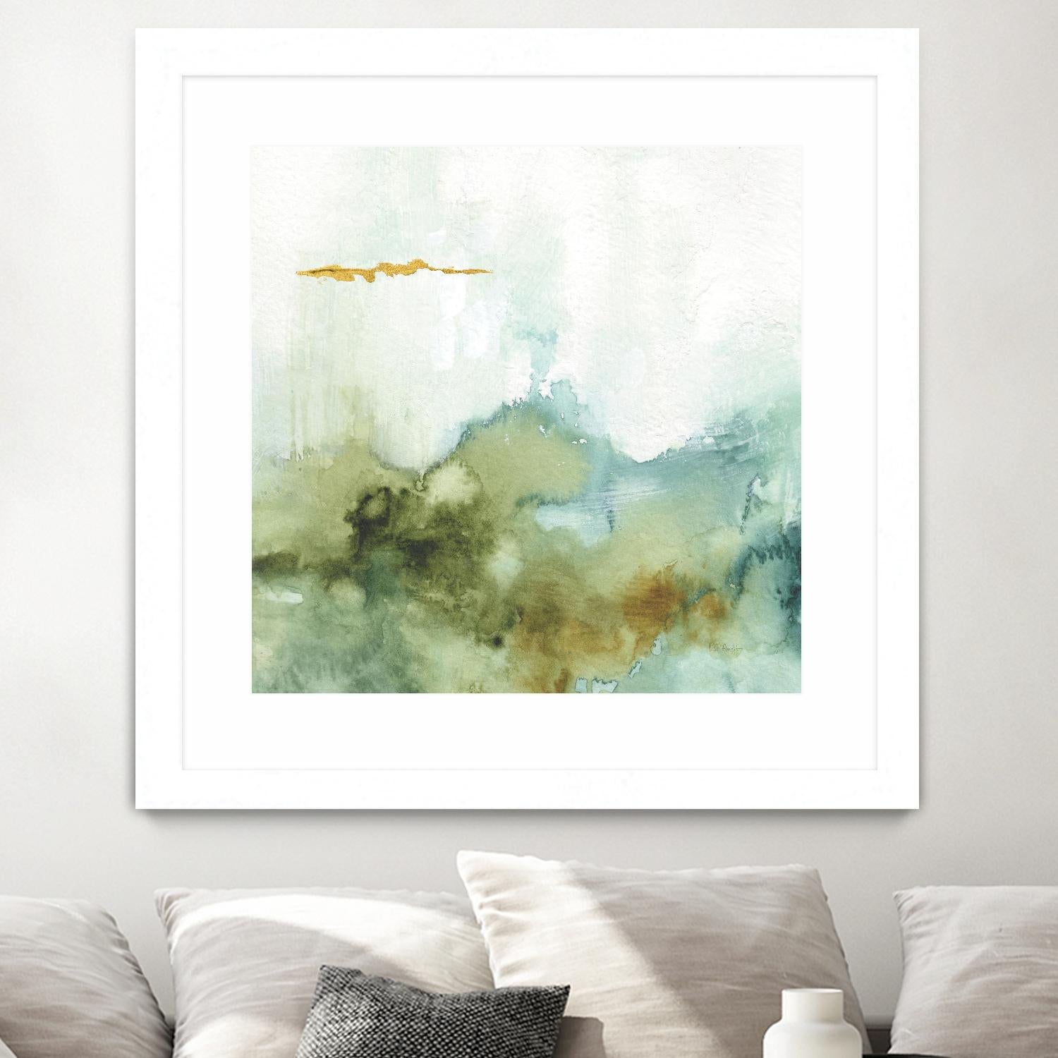 My Greenhouse Abstract III by Albena Hristova on GIANT ART - multi abstract gold