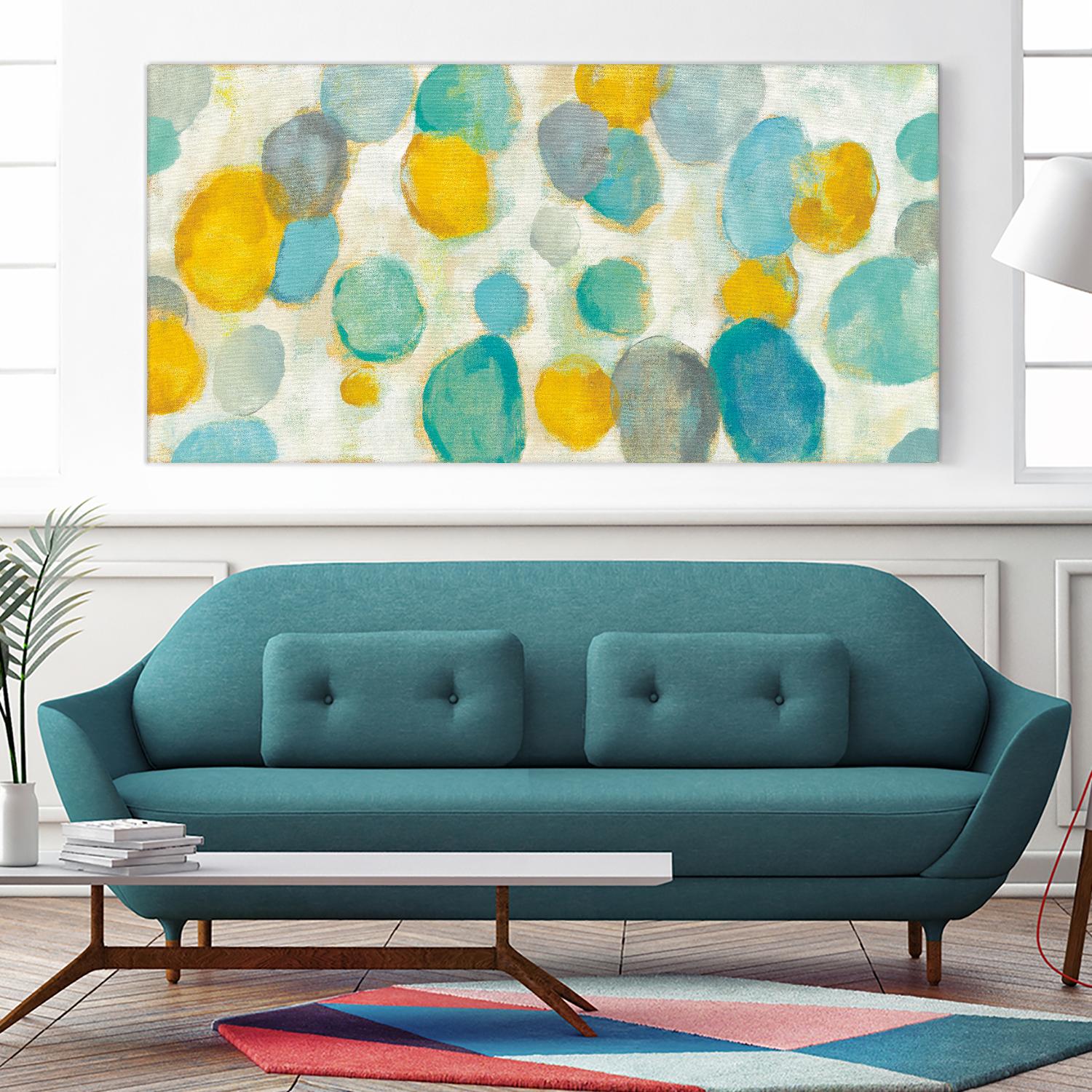 Painted Pebbles by Silvia Vassileva on GIANT ART - yellow abstract