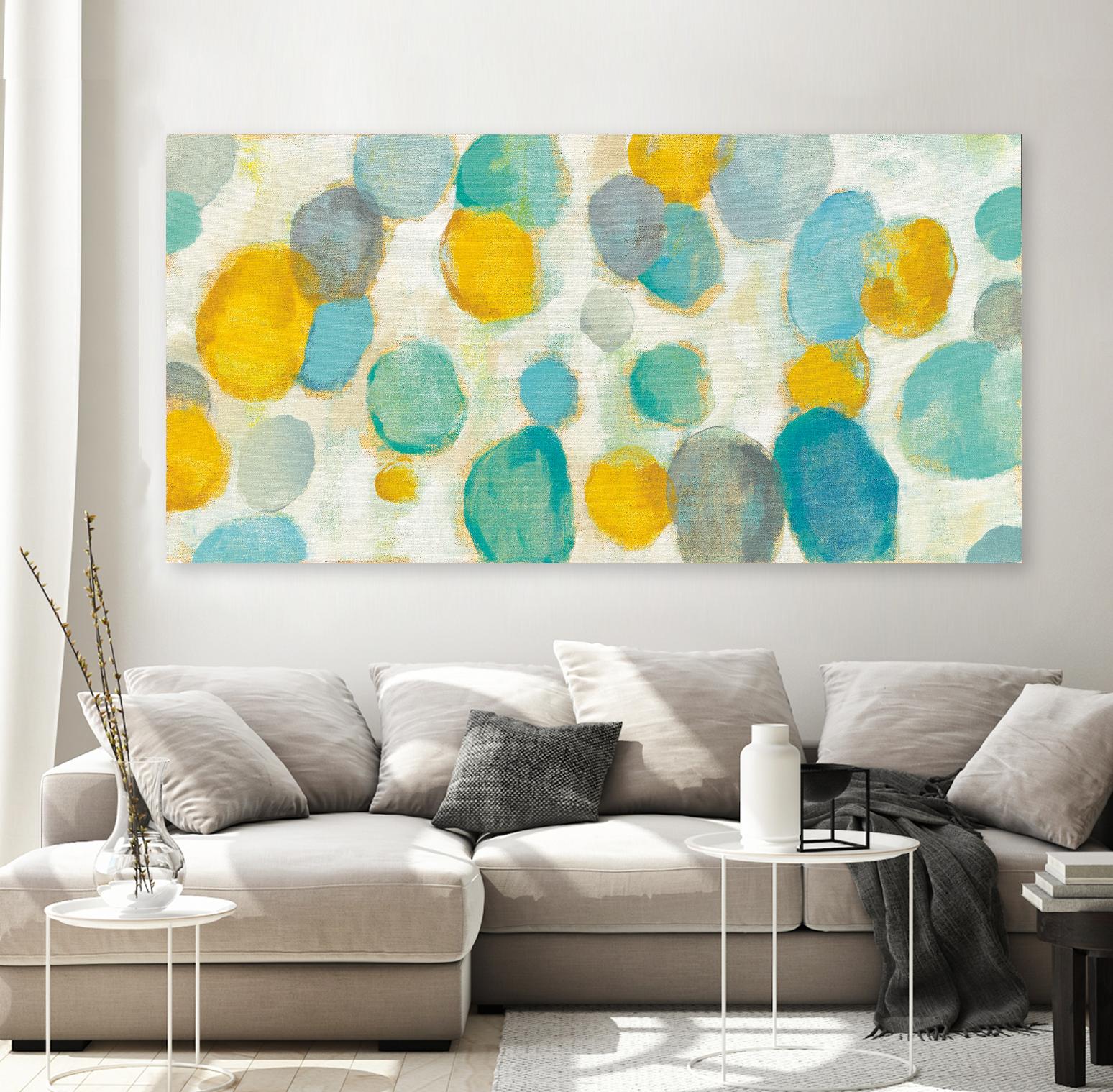 Painted Pebbles by Silvia Vassileva on GIANT ART - yellow abstract