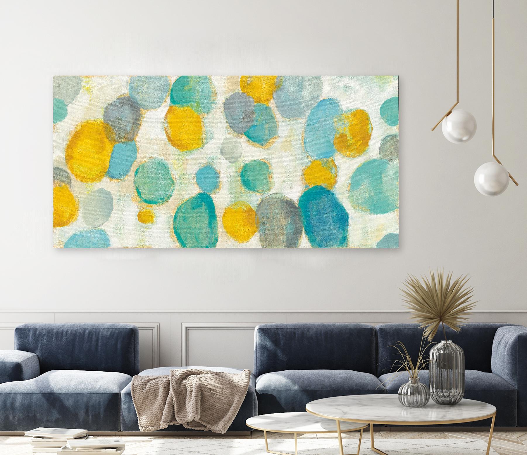 Painted Pebbles by Silvia Vassileva on GIANT ART - yellow abstract