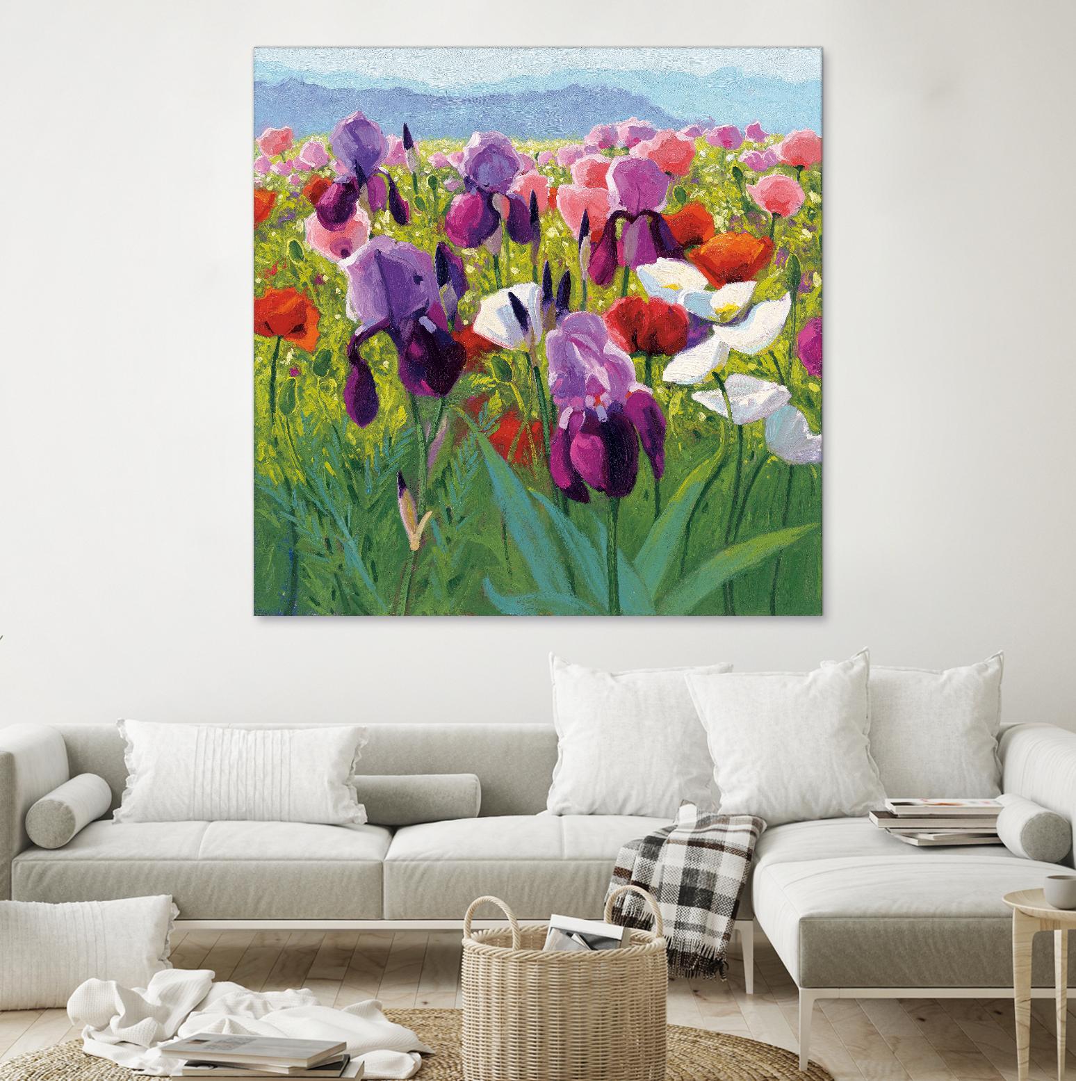 Early June by Shirley Novak on GIANT ART - green floral