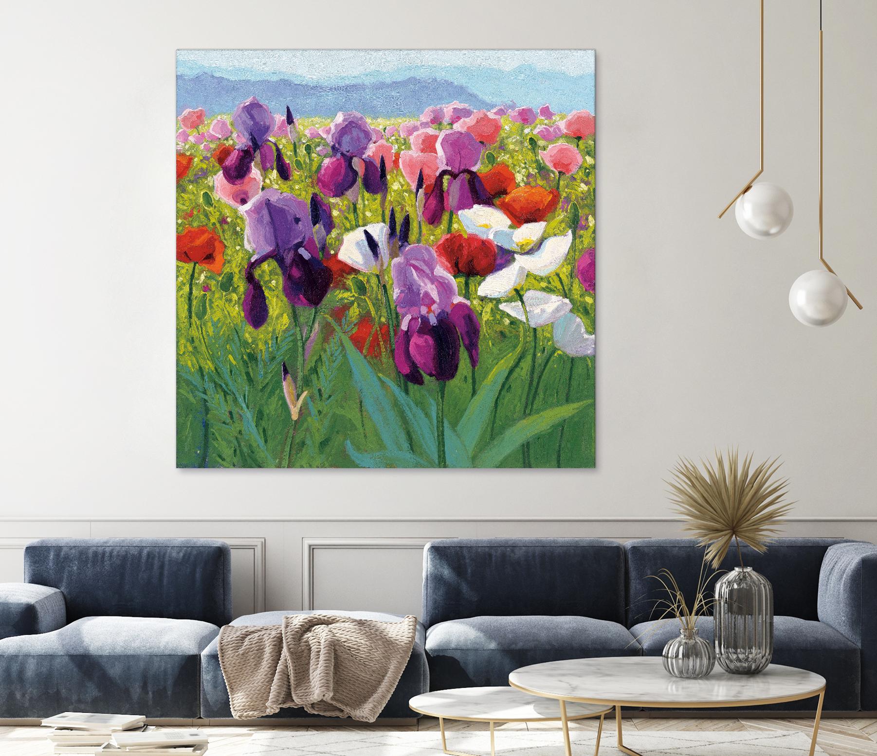 Early June by Shirley Novak on GIANT ART - green floral