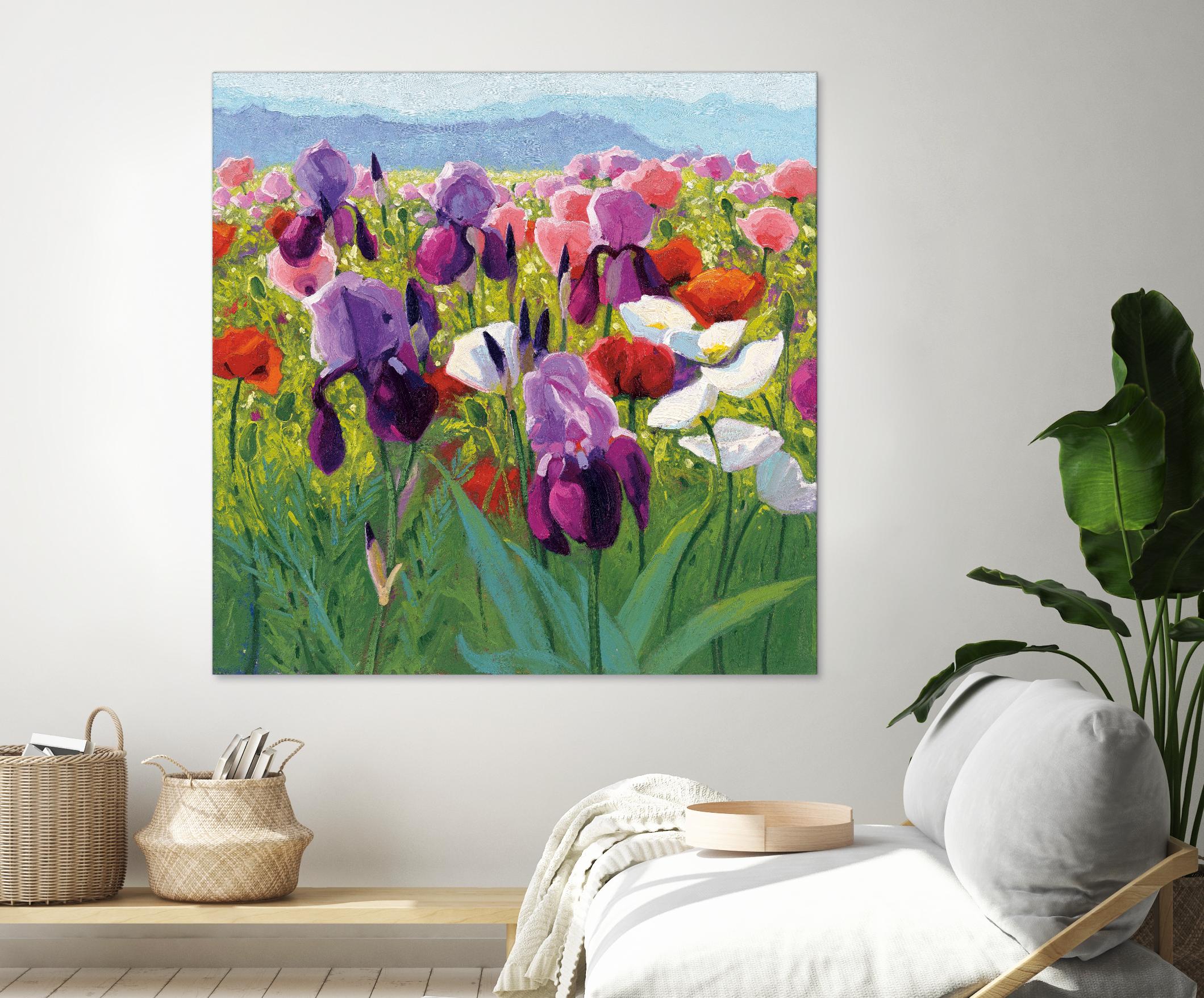 Early June by Shirley Novak on GIANT ART - green floral
