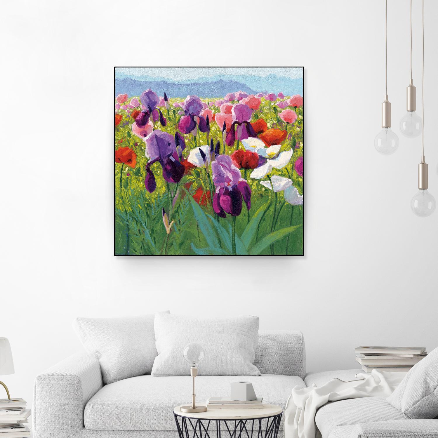 Early June by Shirley Novak on GIANT ART - green floral