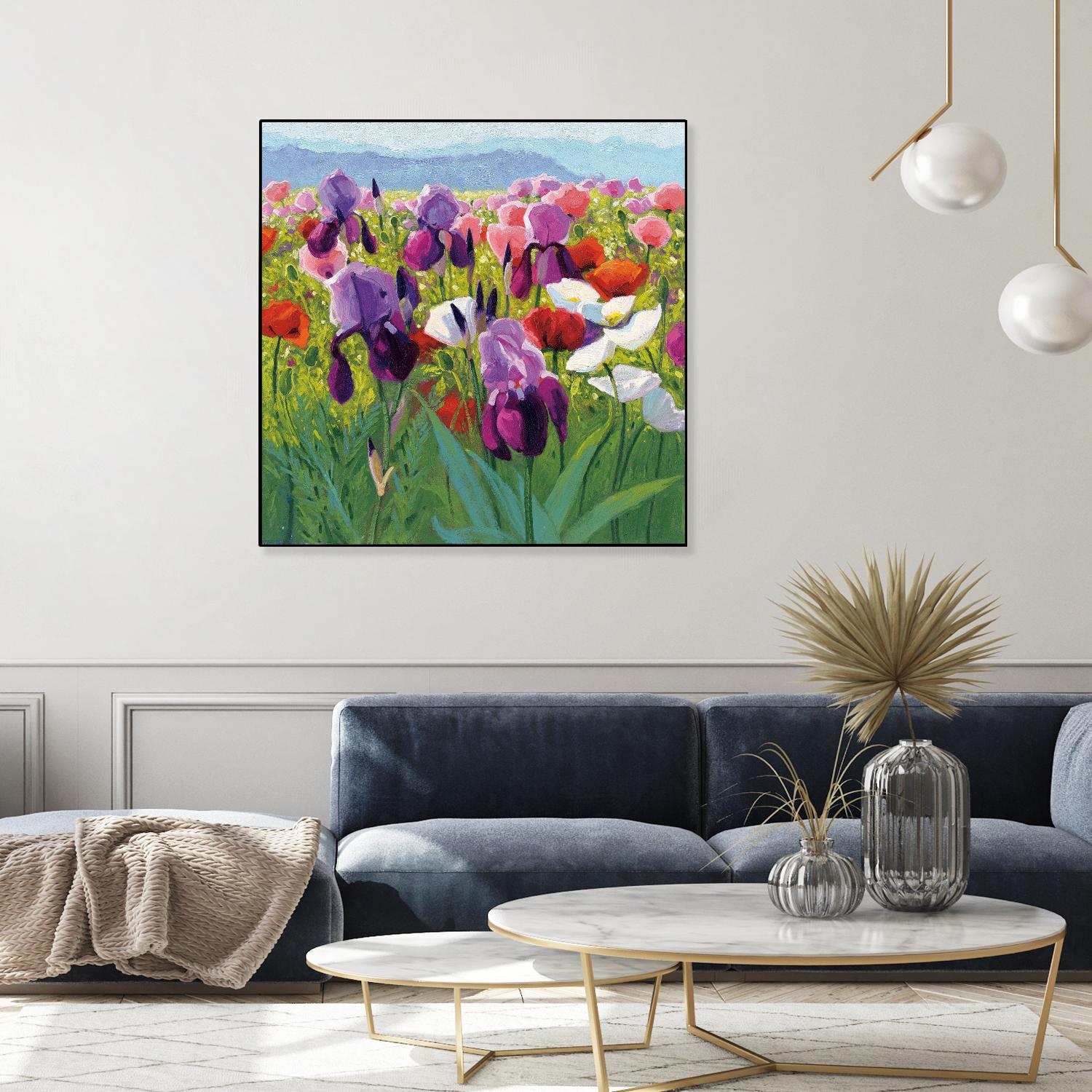 Early June by Shirley Novak on GIANT ART - green floral