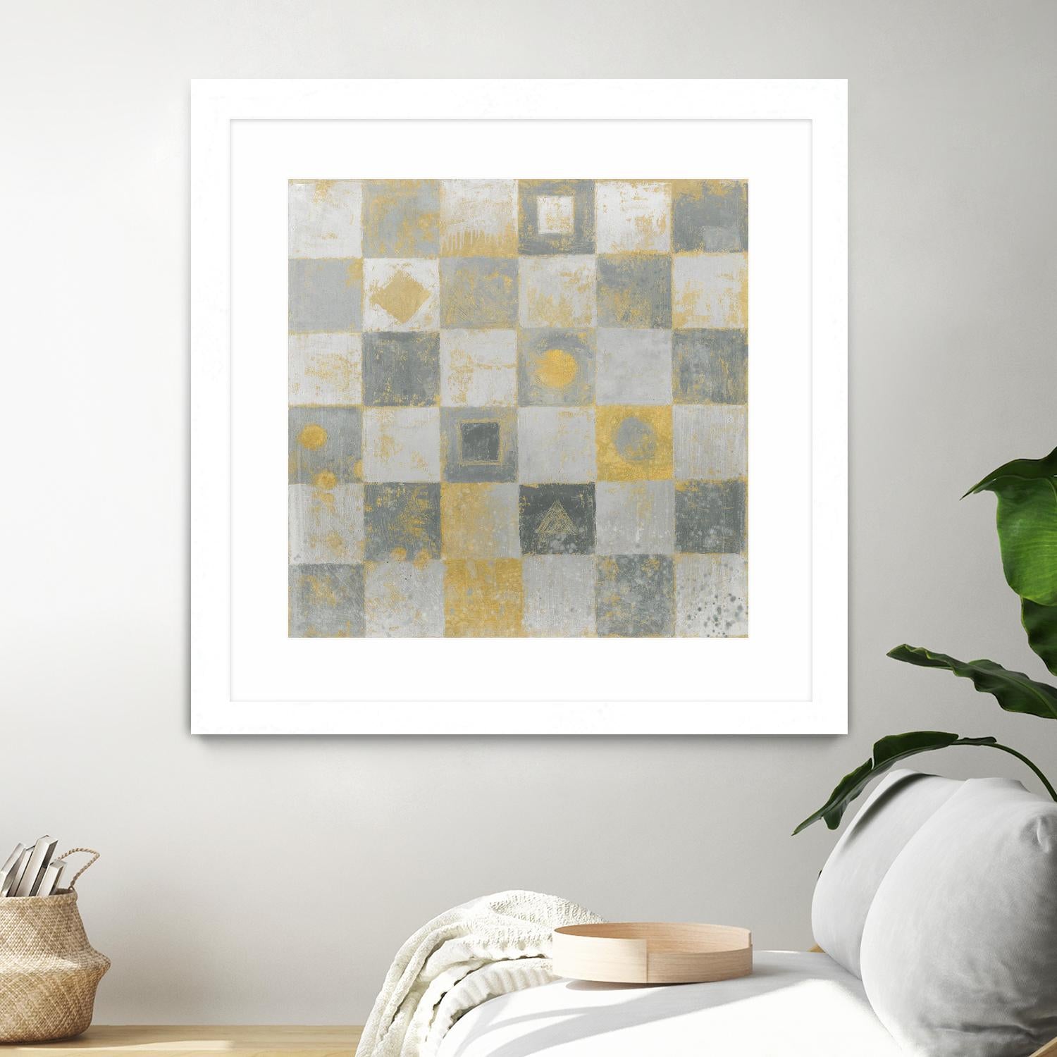 Neutrality Abstract Gold by James Wiens on GIANT ART - grey abstract