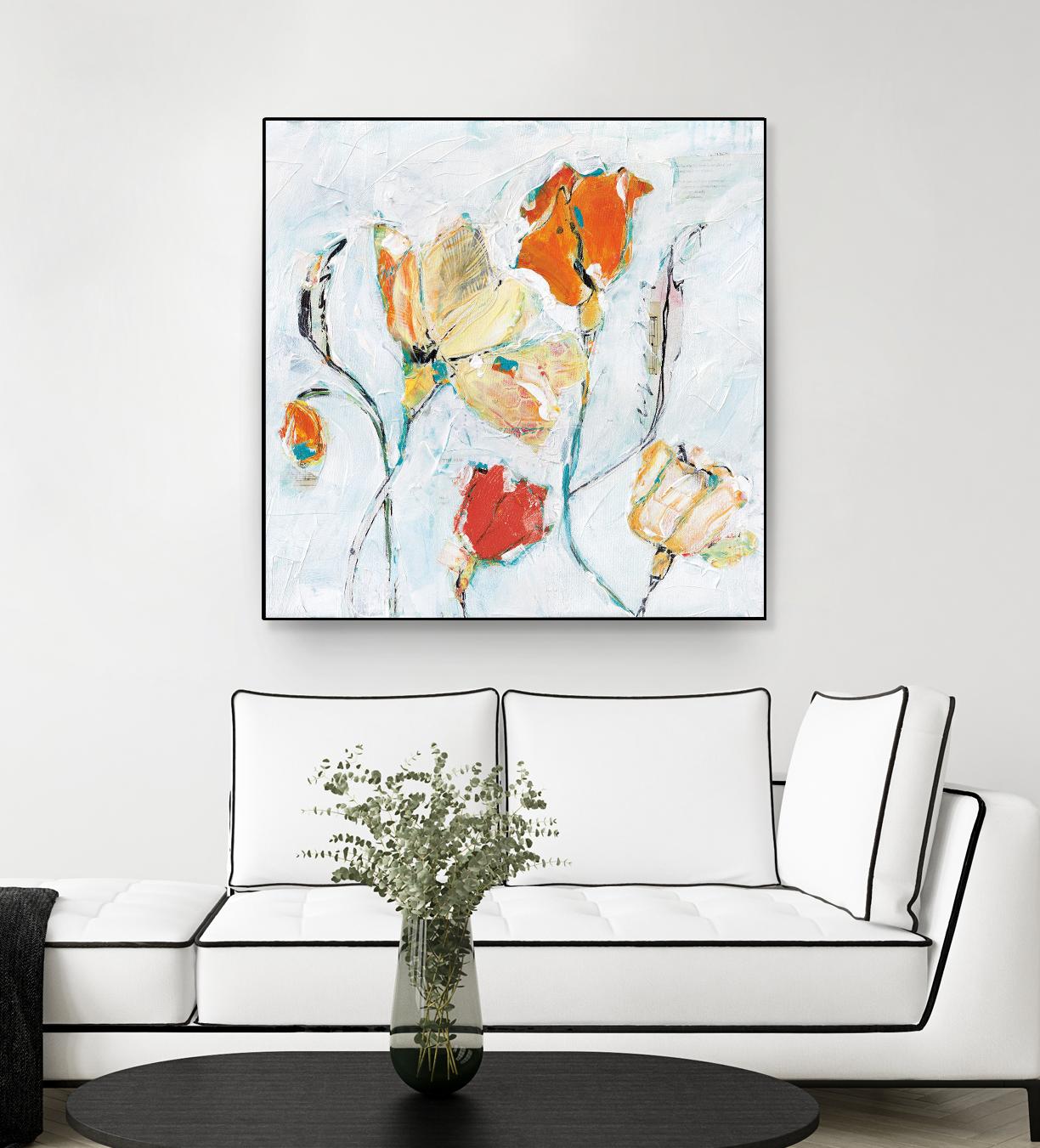 The Sanctuary II by Kellie Day on GIANT ART - red floral