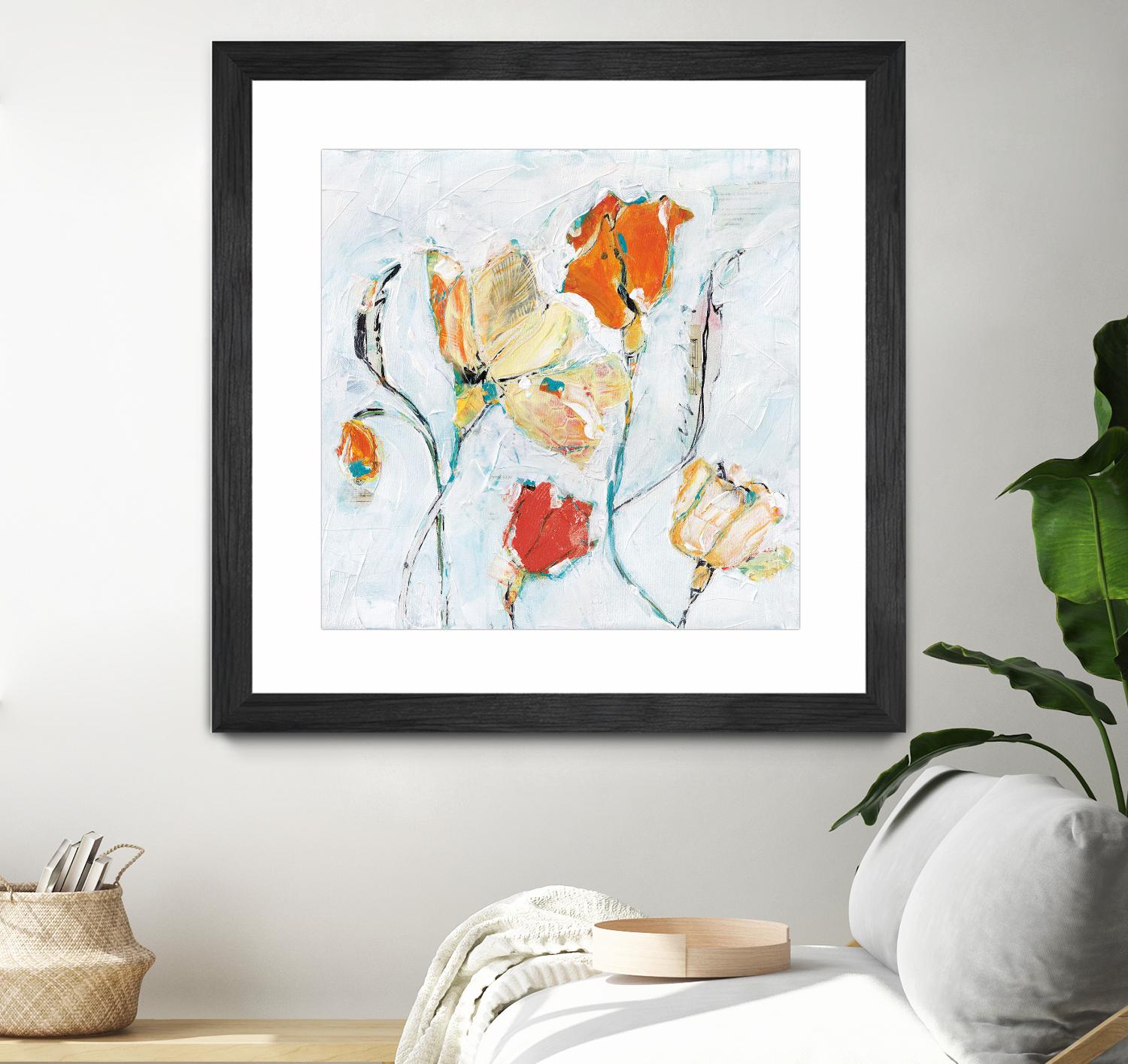 The Sanctuary II by Kellie Day on GIANT ART - red floral