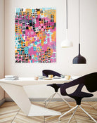 City Lights Crop by Melissa Averinos on GIANT ART - blue abstract