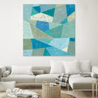 Teal Geo Metric by Silvia Vassileva on GIANT ART - green abstract