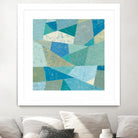 Teal Geo Metric by Silvia Vassileva on GIANT ART - green abstract