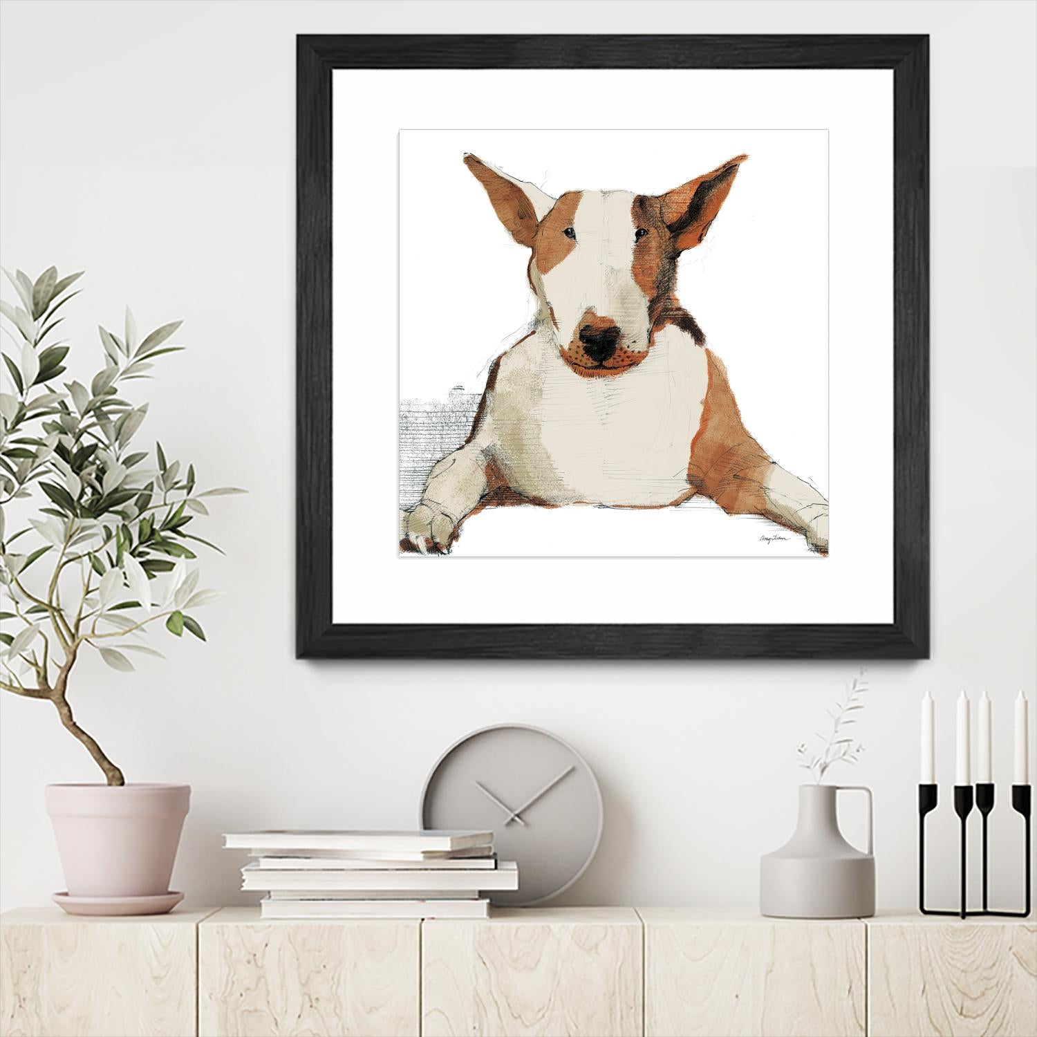 Oberon Watercolor by Avery Tillmon on GIANT ART - brown animals