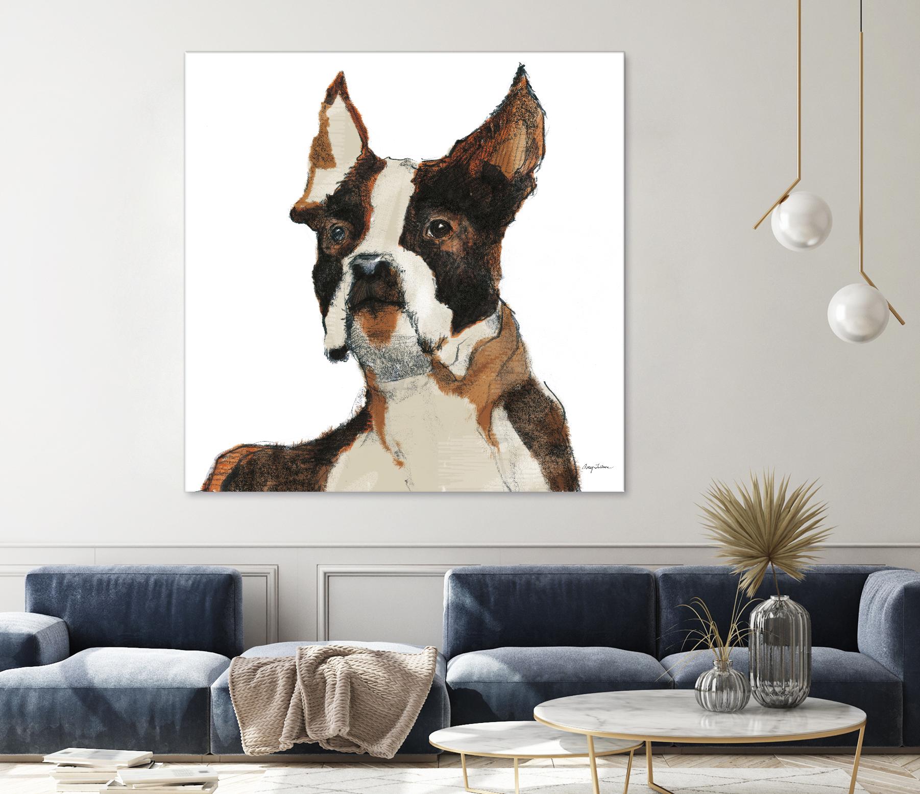 Snug Watercolor by Avery Tillmon on GIANT ART - brown animals