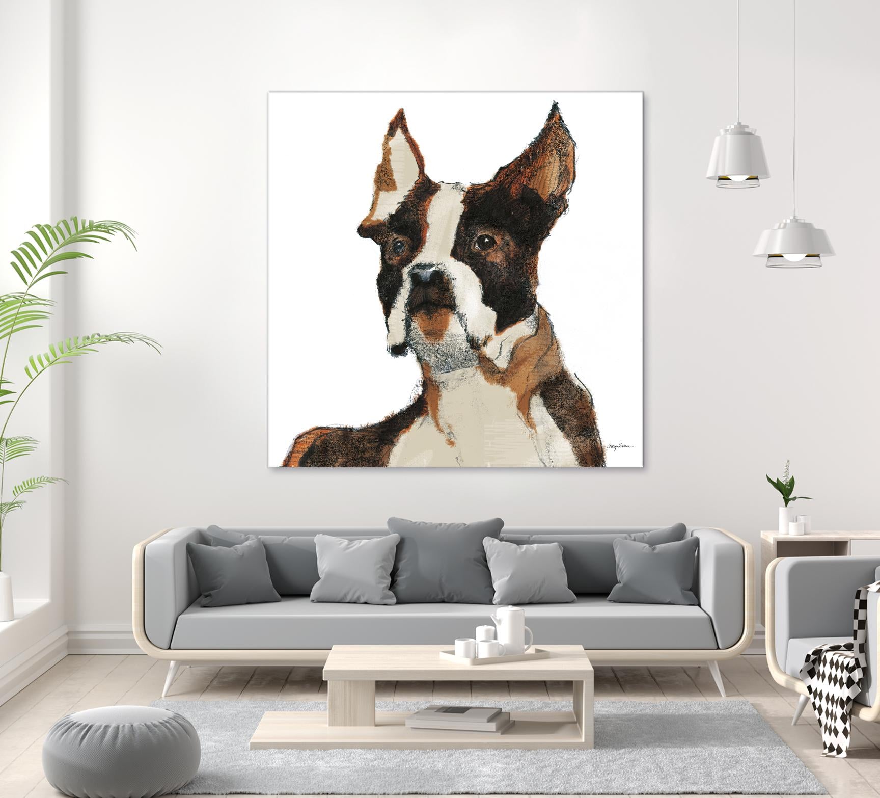 Snug Watercolor by Avery Tillmon on GIANT ART - brown animals