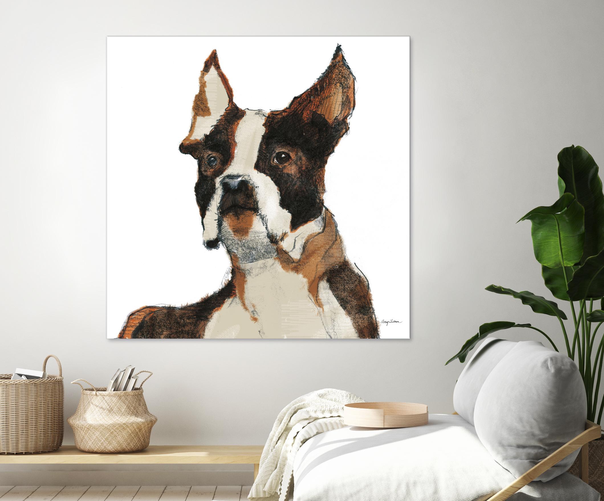 Snug Watercolor by Avery Tillmon on GIANT ART - brown animals