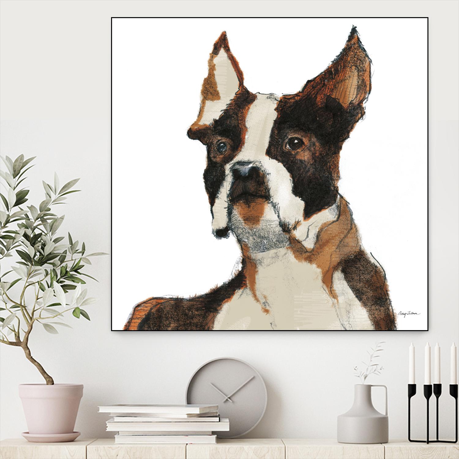Snug Watercolor by Avery Tillmon on GIANT ART - brown animals