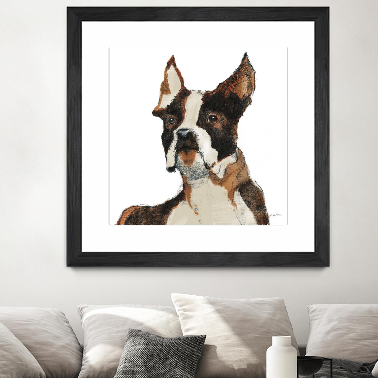 Snug Watercolor by Avery Tillmon on GIANT ART - brown animals