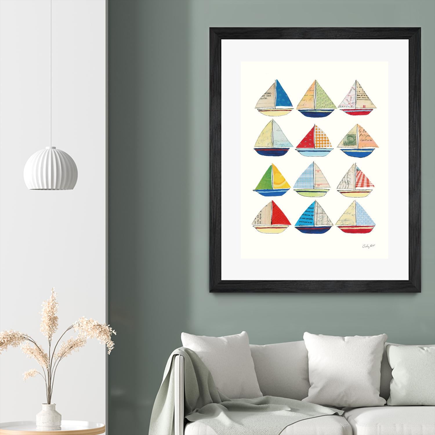 Wind and Waves VII by Courtney Prahl on GIANT ART - beige nautical
