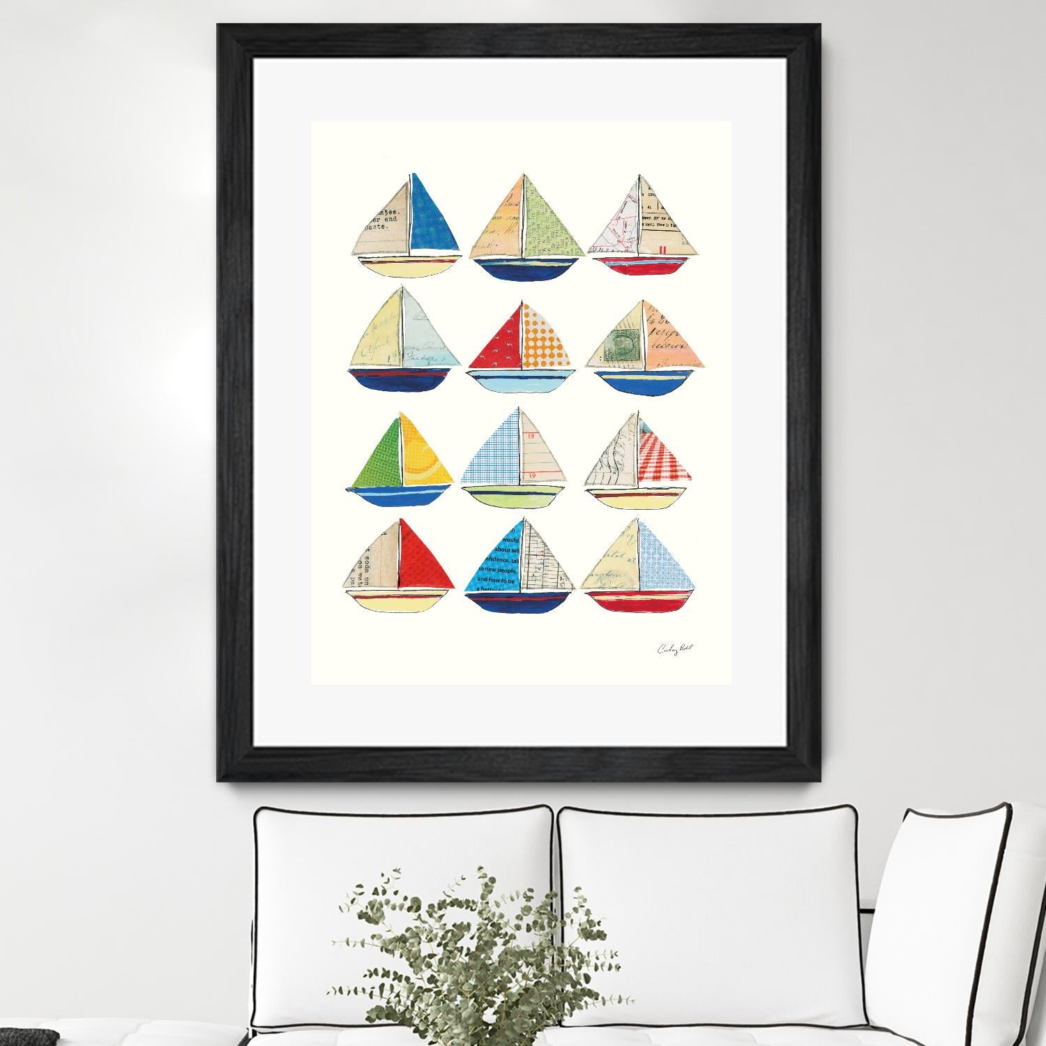 Wind and Waves VII by Courtney Prahl on GIANT ART - beige nautical
