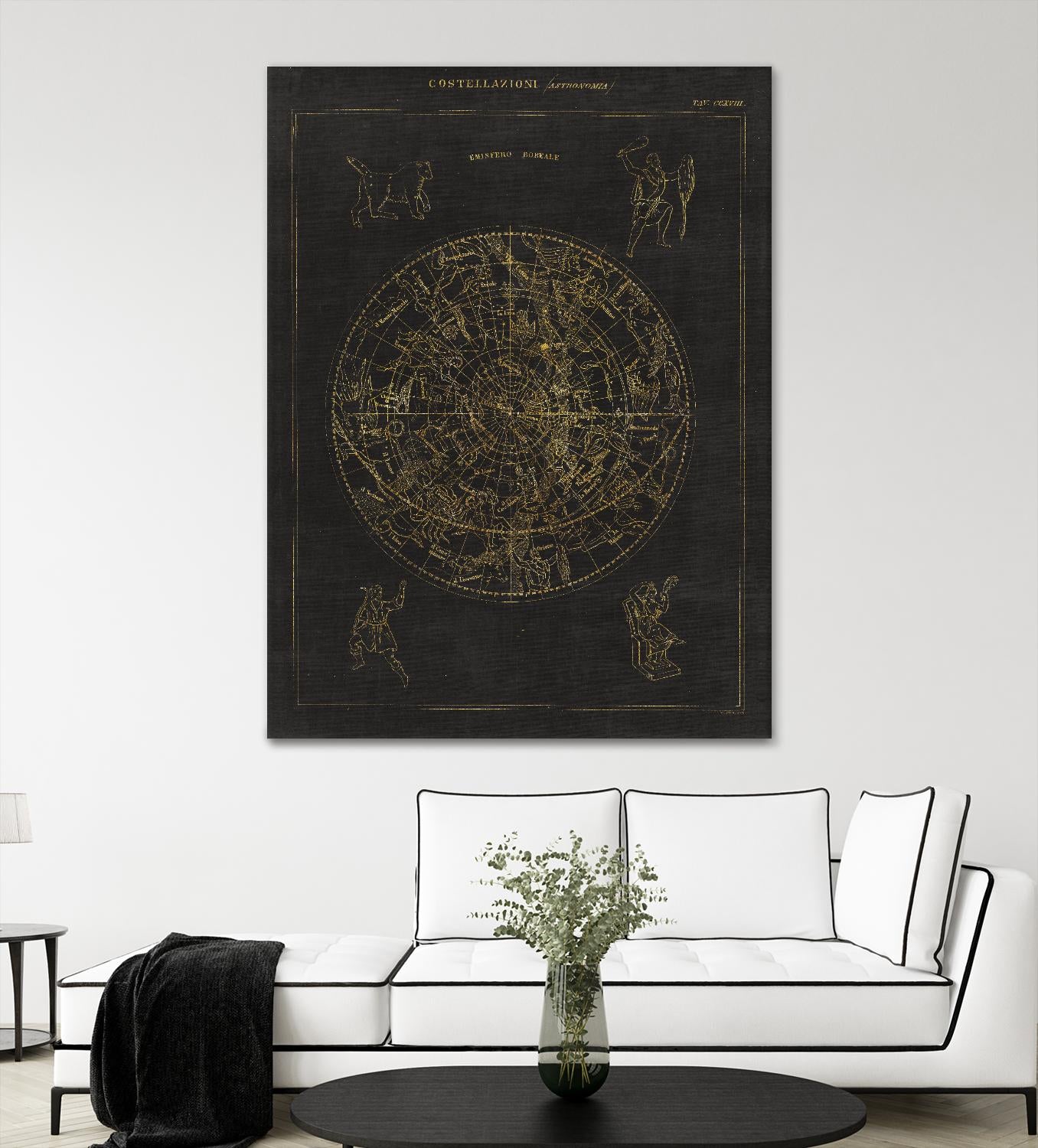 Collage Cactus IV on Graph Paper by Portfolio on GIANT ART - grey maps