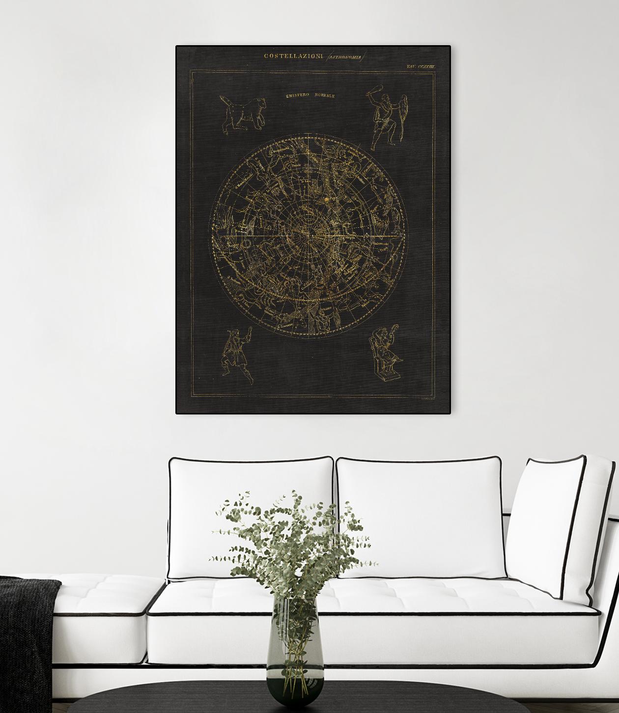 Collage Cactus IV on Graph Paper by Portfolio on GIANT ART - grey maps