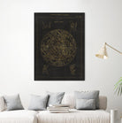 Collage Cactus IV on Graph Paper by Portfolio on GIANT ART - grey maps