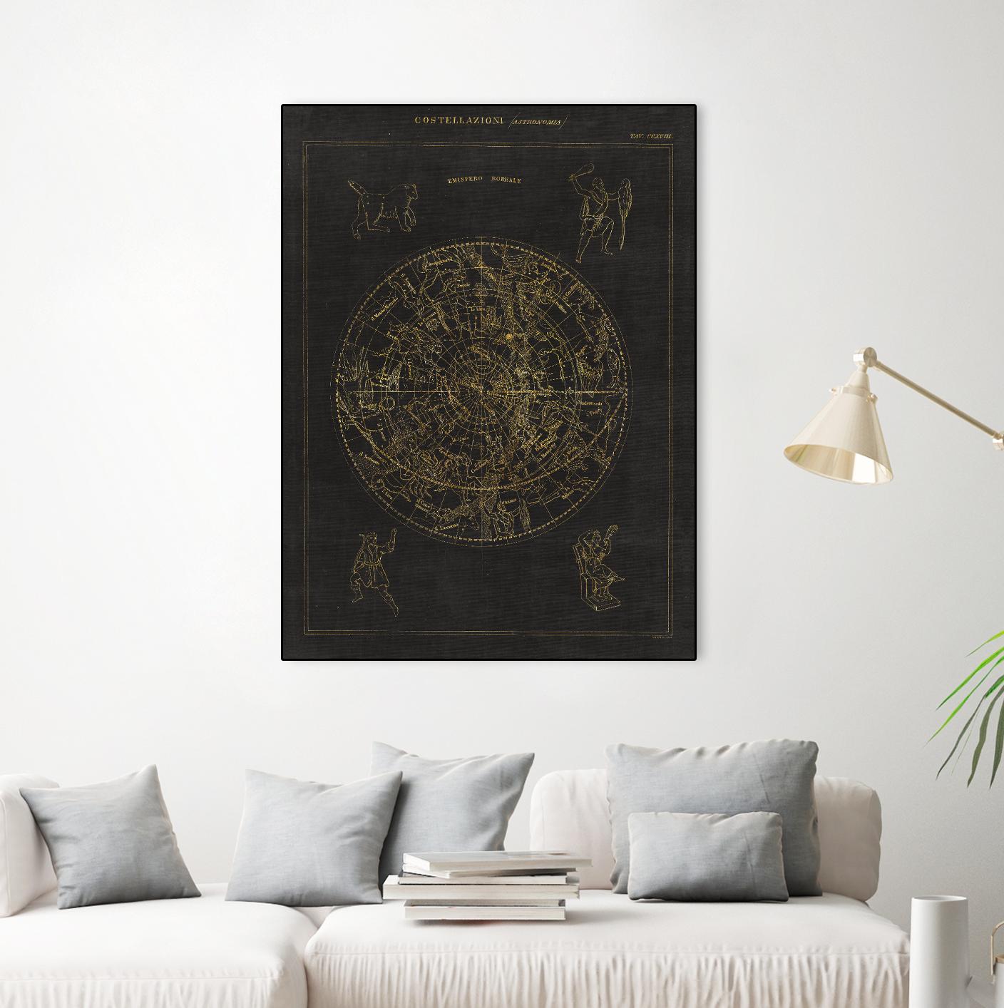 Collage Cactus IV on Graph Paper by Portfolio on GIANT ART - grey maps