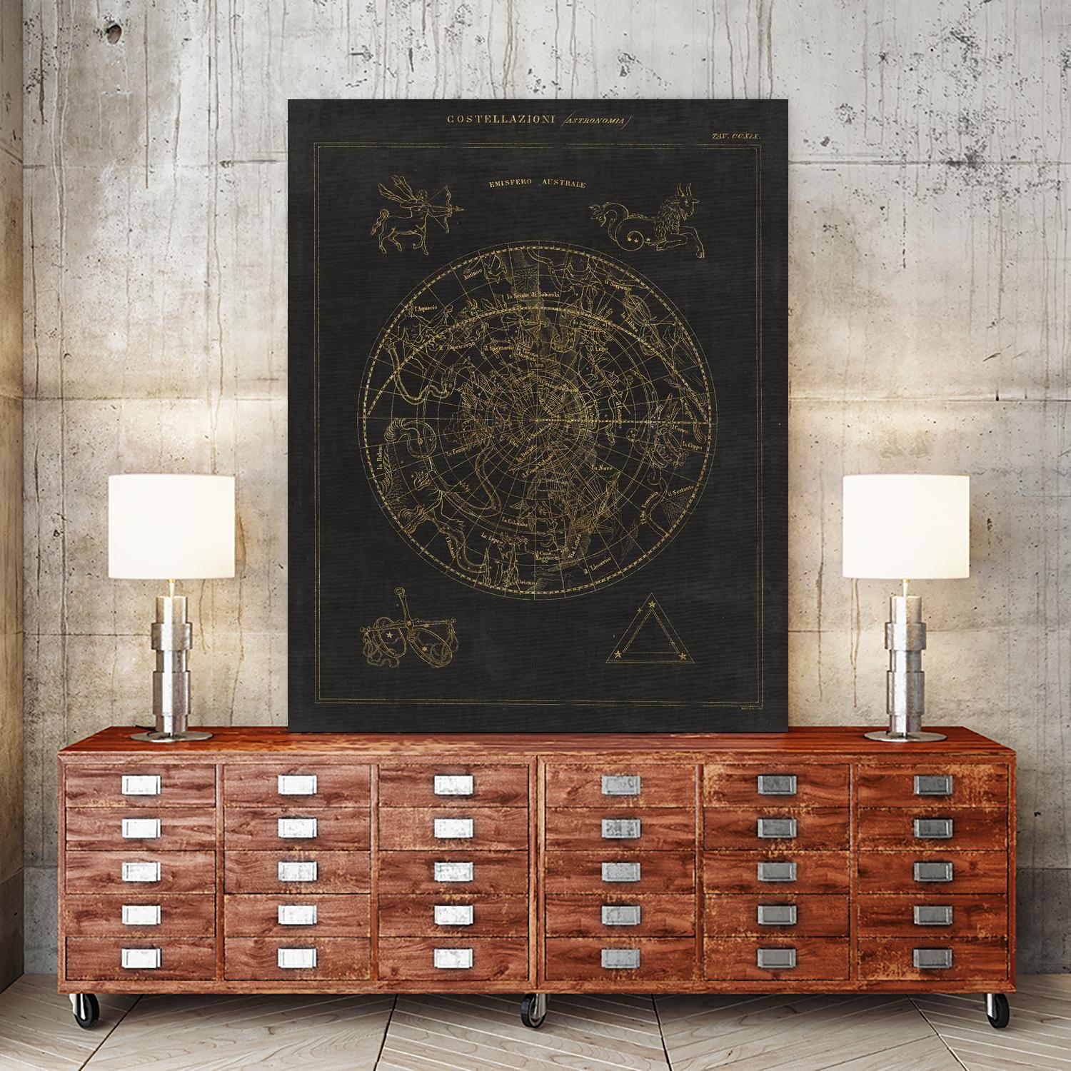Costellazioni I by Portfolio on GIANT ART - grey maps