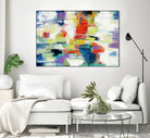 Island Town by Silvia Vassileva on GIANT ART - red abstract