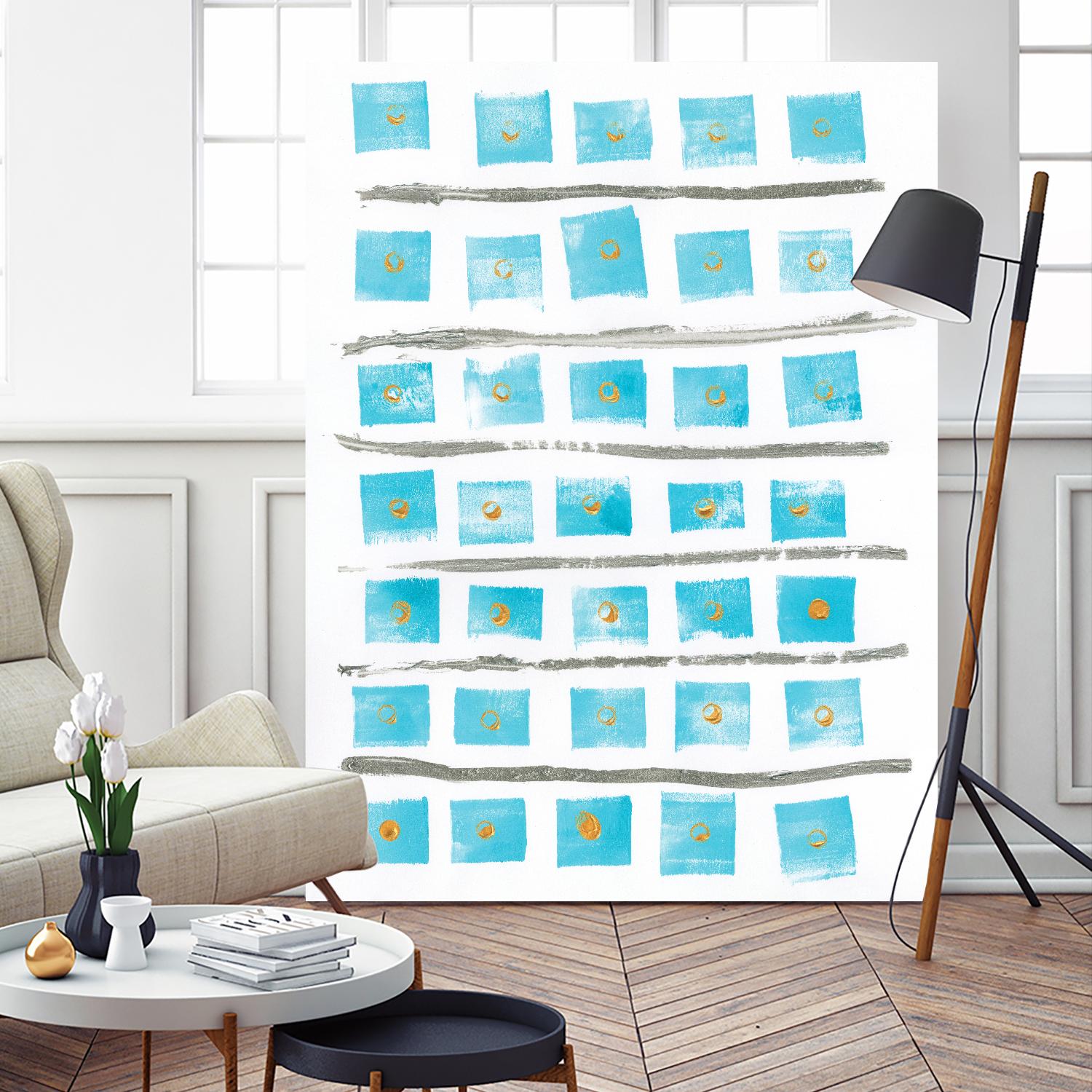 Ocean Blue II by Portfolio on GIANT ART - blue abstract