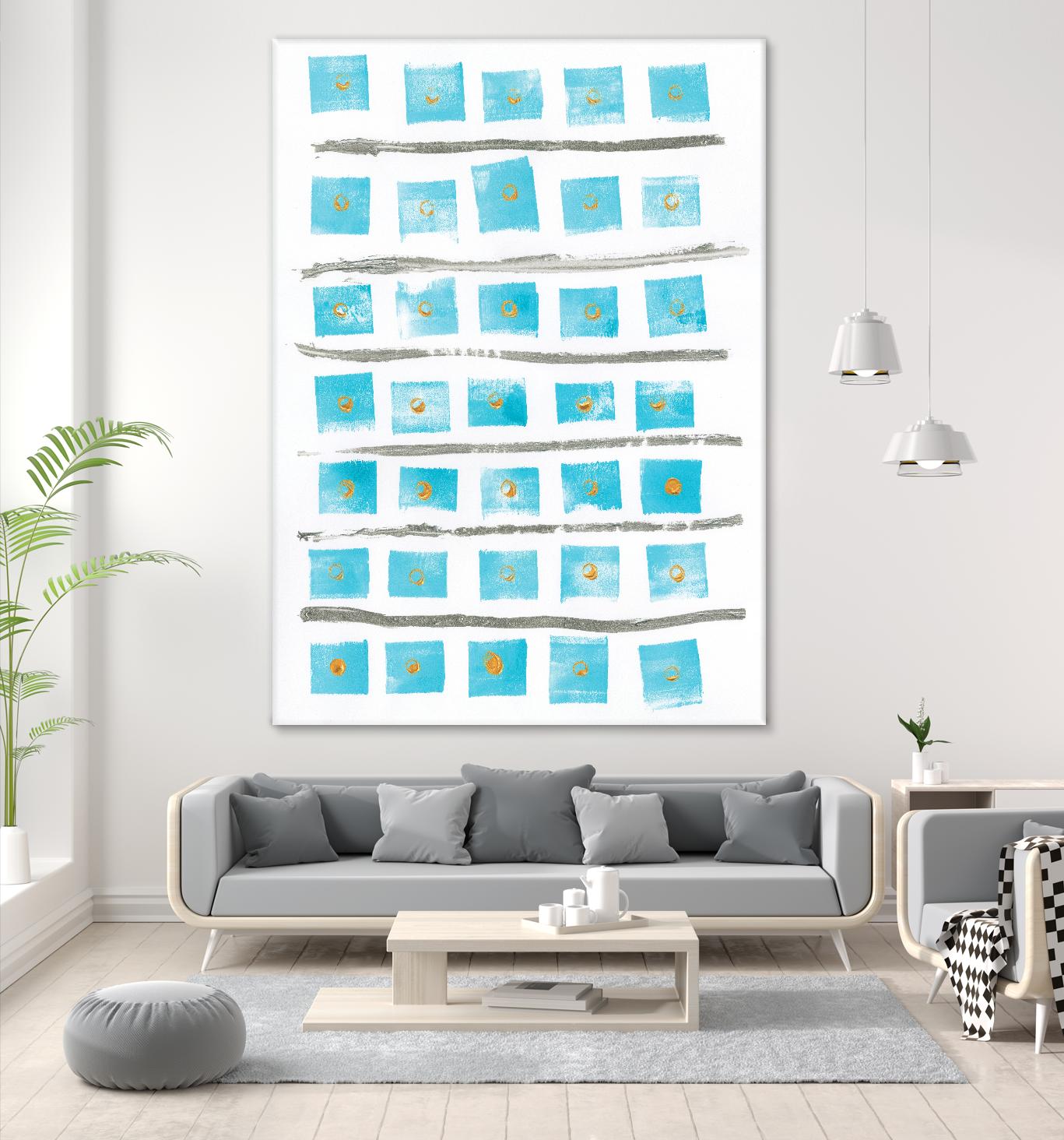 Ocean Blue II by Portfolio on GIANT ART - blue abstract