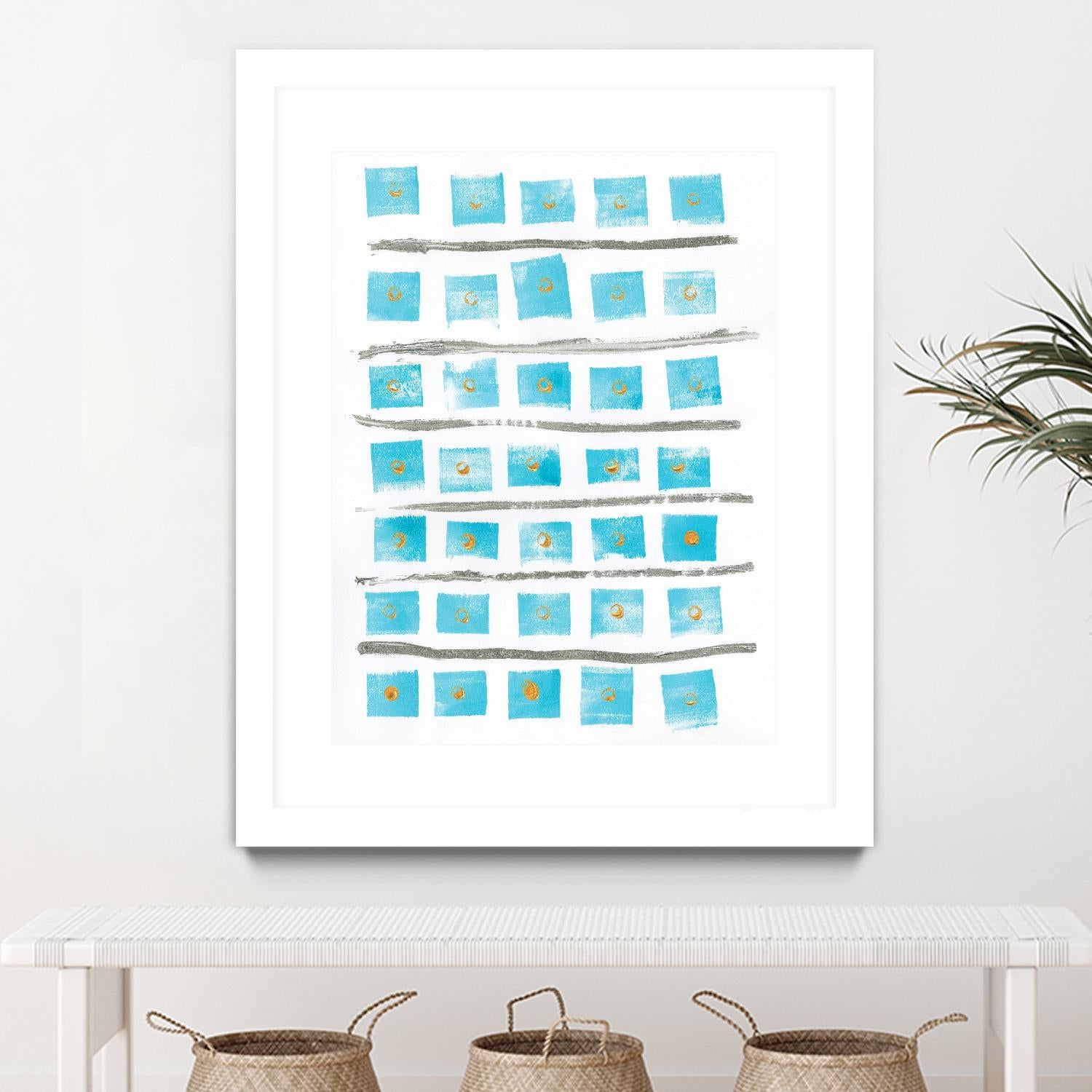 Ocean Blue II by Portfolio on GIANT ART - blue abstract