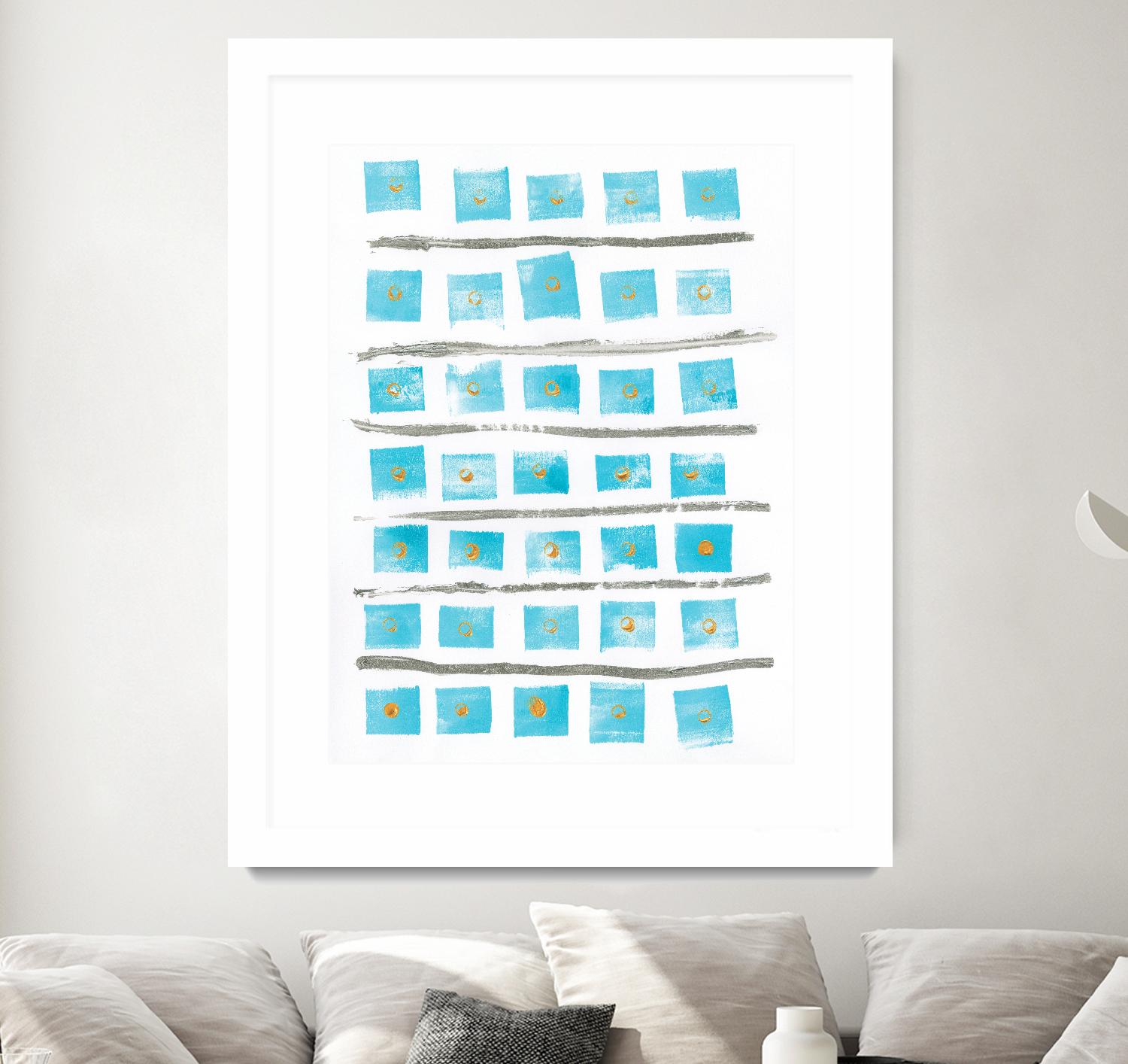 Ocean Blue II by Portfolio on GIANT ART - blue abstract
