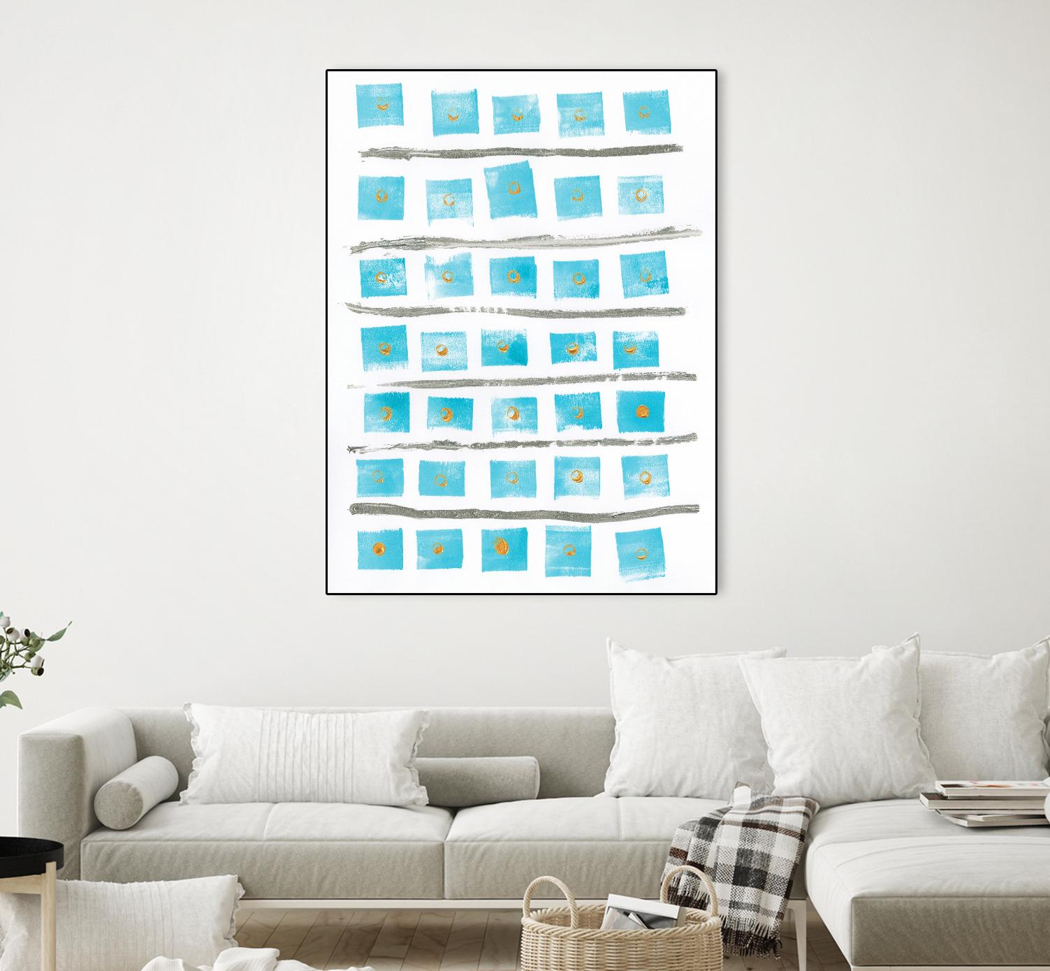 Ocean Blue II by Portfolio on GIANT ART - blue abstract