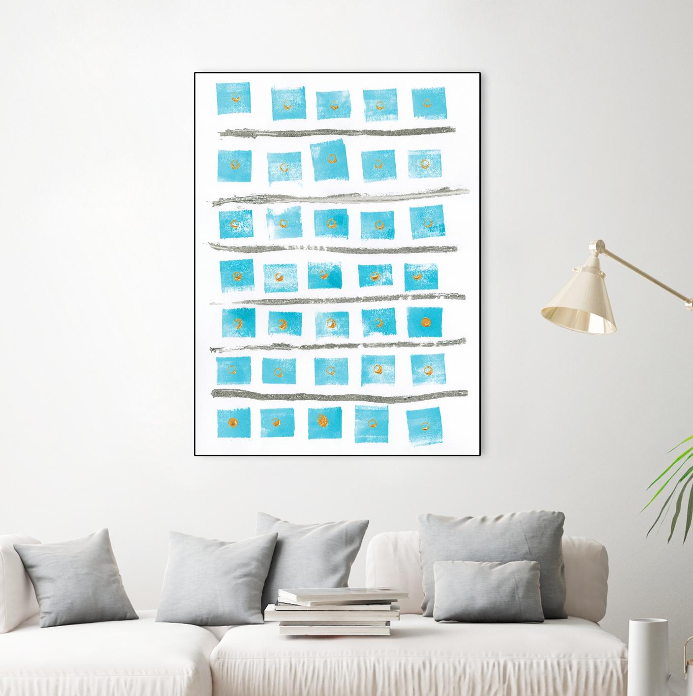Ocean Blue II by Portfolio on GIANT ART - blue abstract