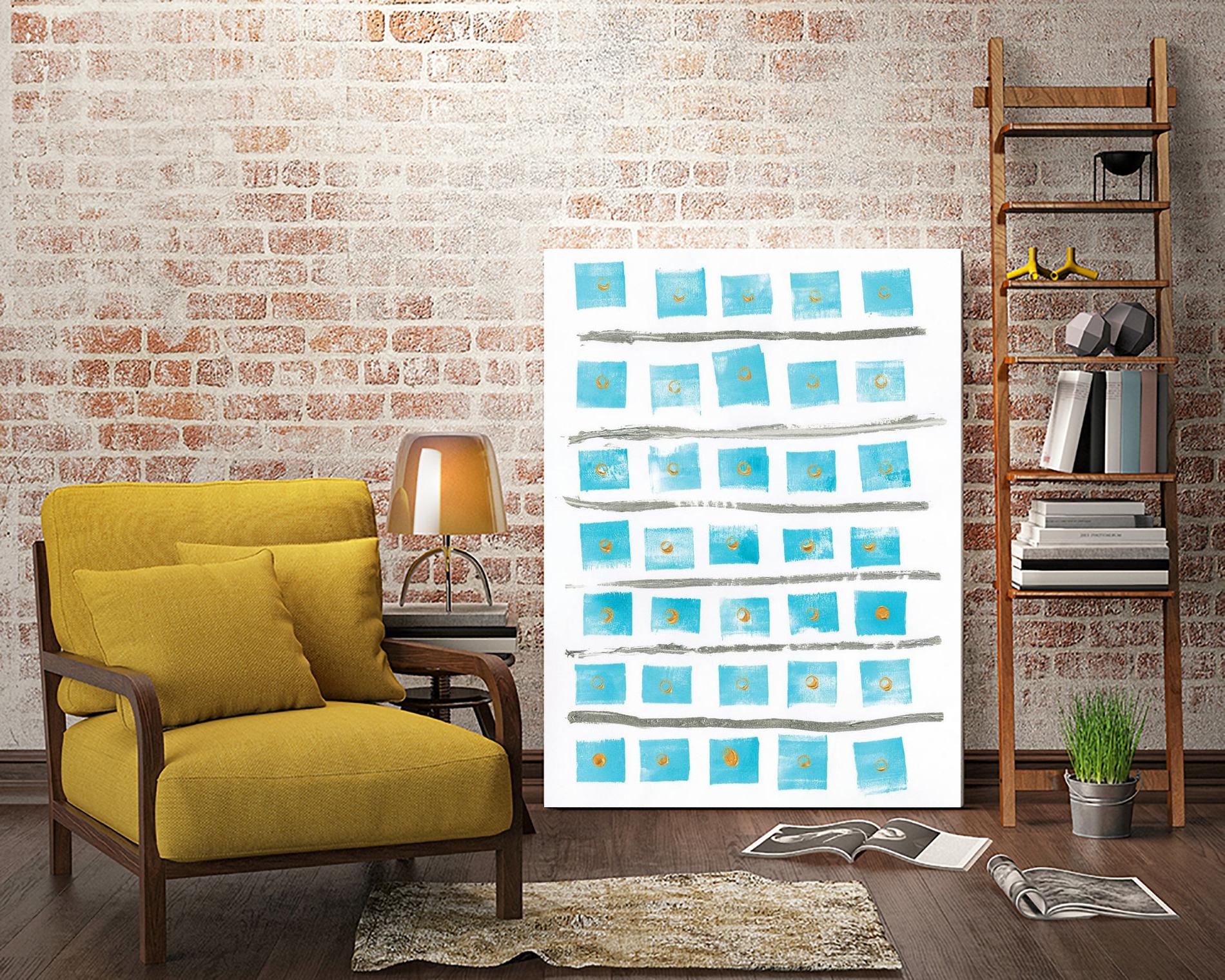 Ocean Blue II by Portfolio on GIANT ART - blue abstract
