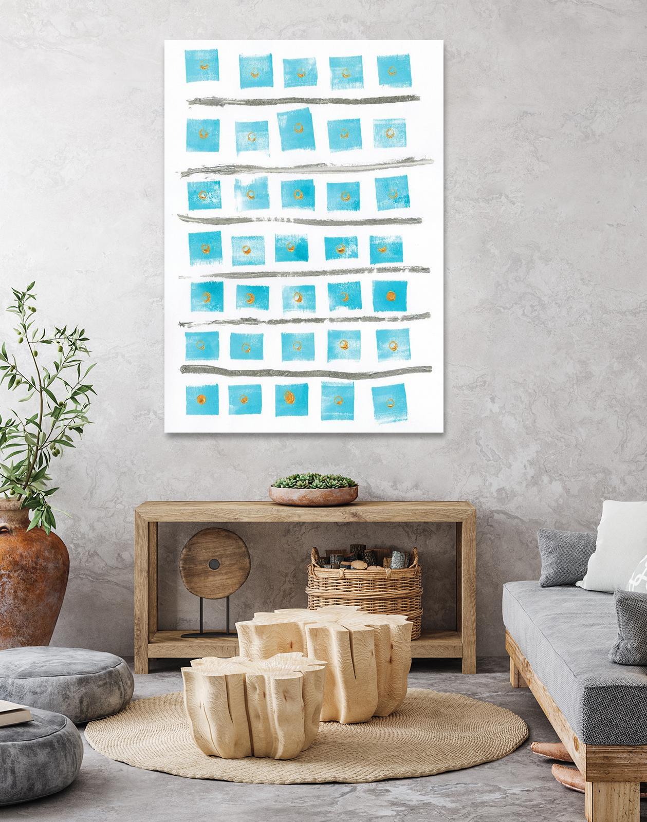 Ocean Blue II by Portfolio on GIANT ART - blue abstract