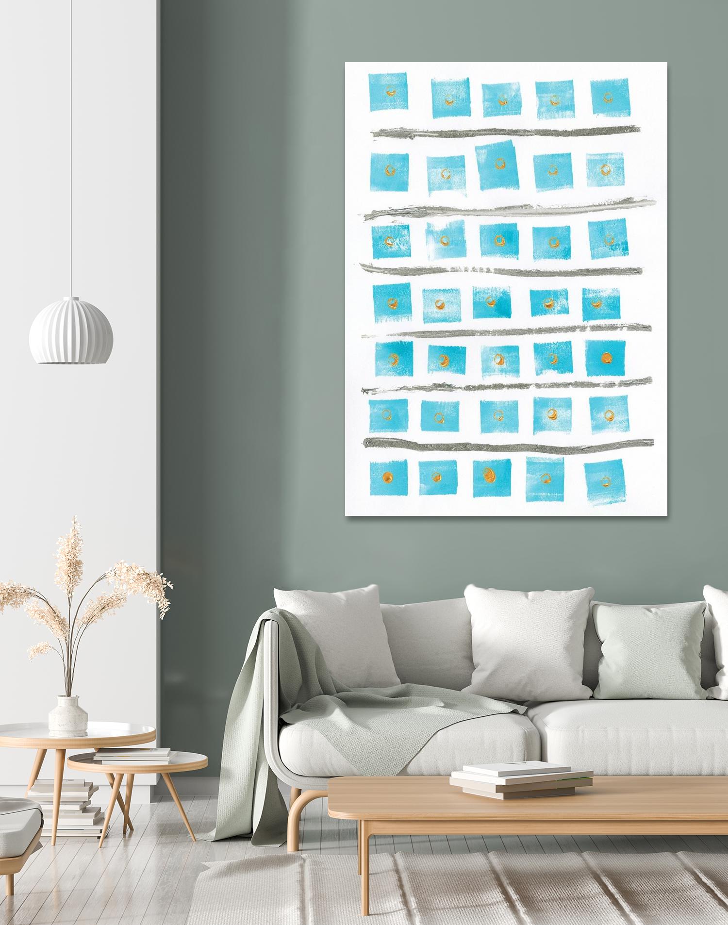 Ocean Blue II by Portfolio on GIANT ART - blue abstract