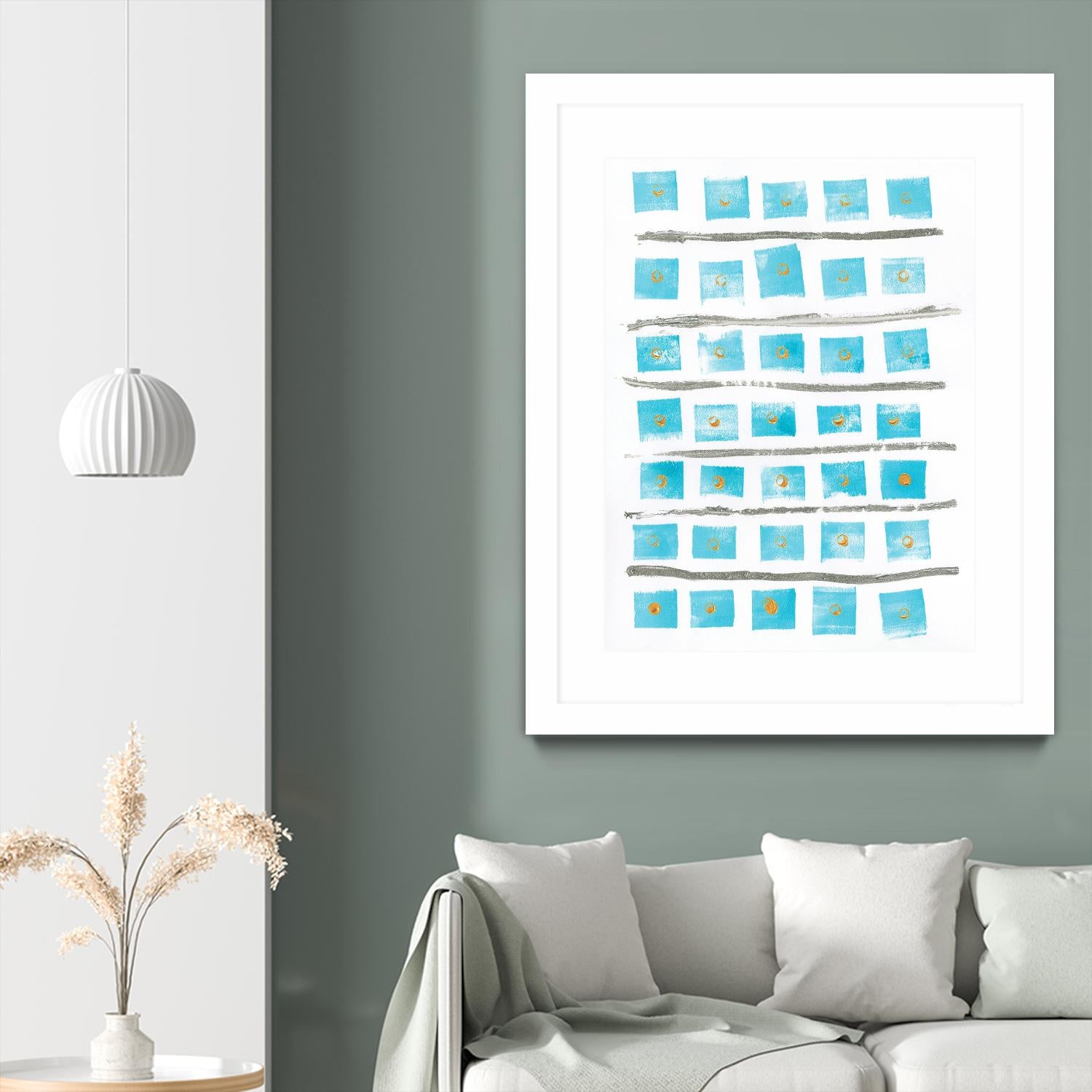 Ocean Blue II by Portfolio on GIANT ART - blue abstract