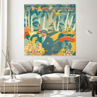 Vintage Travel Brochure VI by Portfolio on GIANT ART - blue tropical