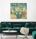 Vintage Travel Brochure VI by Portfolio on GIANT ART - blue tropical