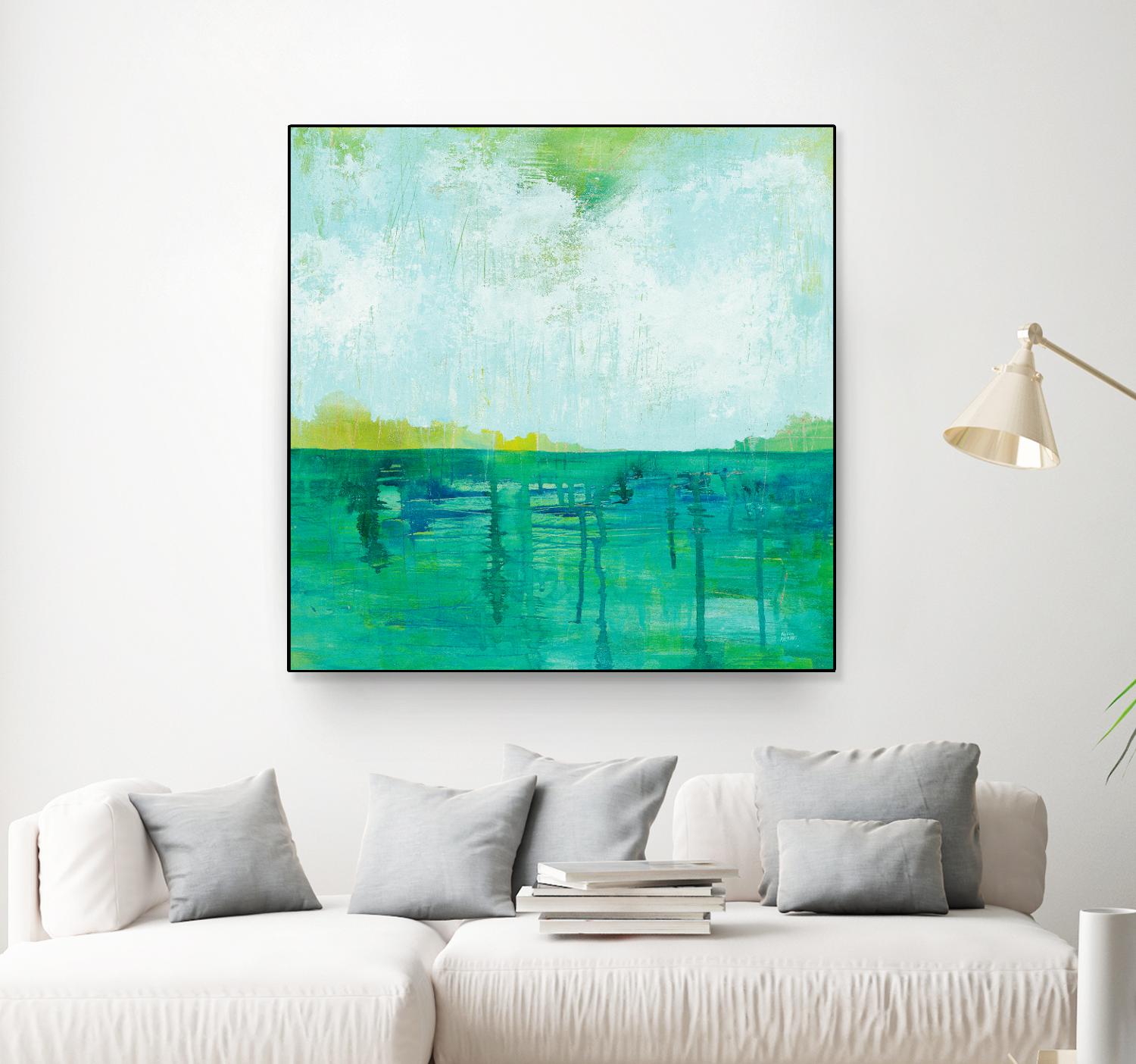 To the Shore by Melissa Averinos on GIANT ART - blue abstract