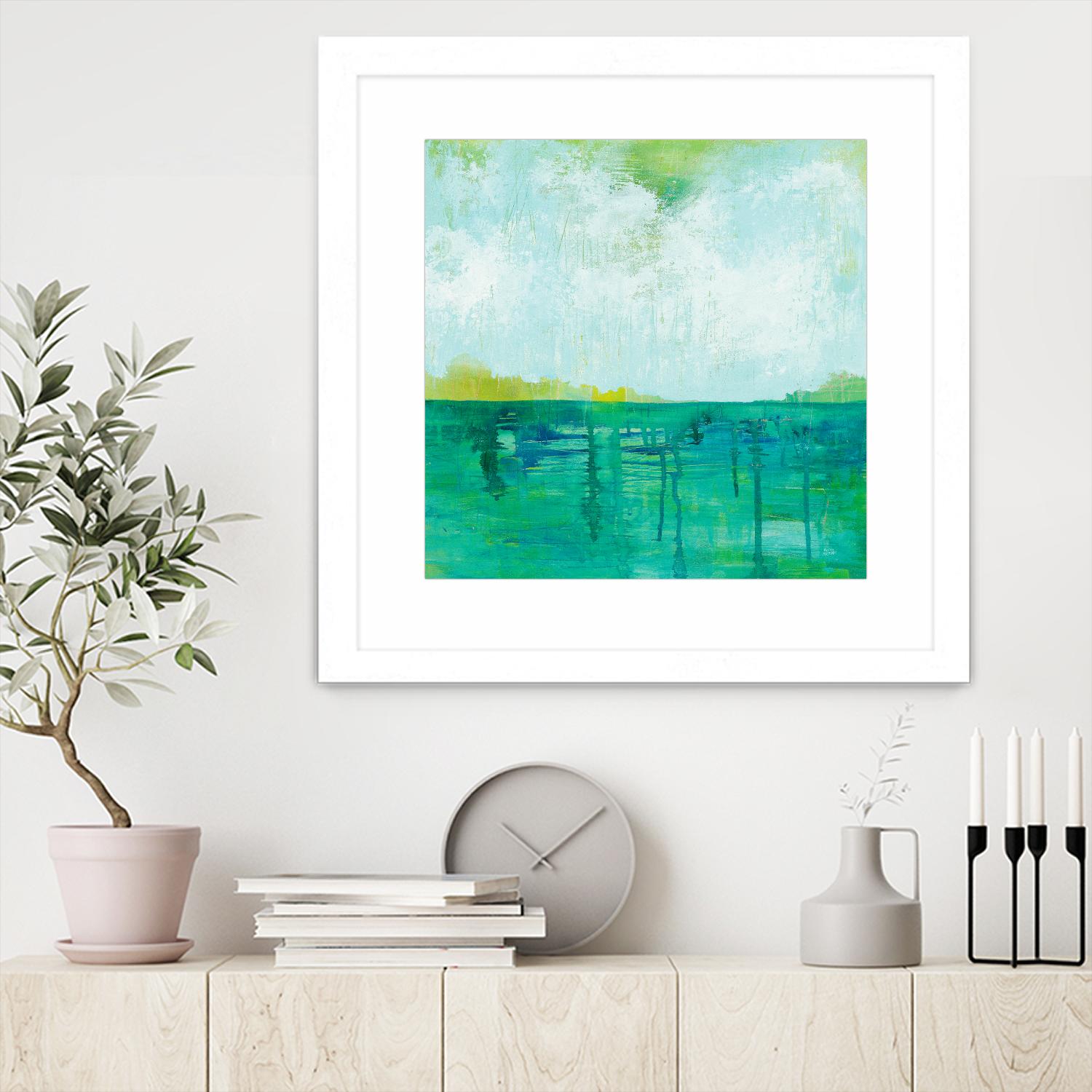 To the Shore by Melissa Averinos on GIANT ART - blue abstract