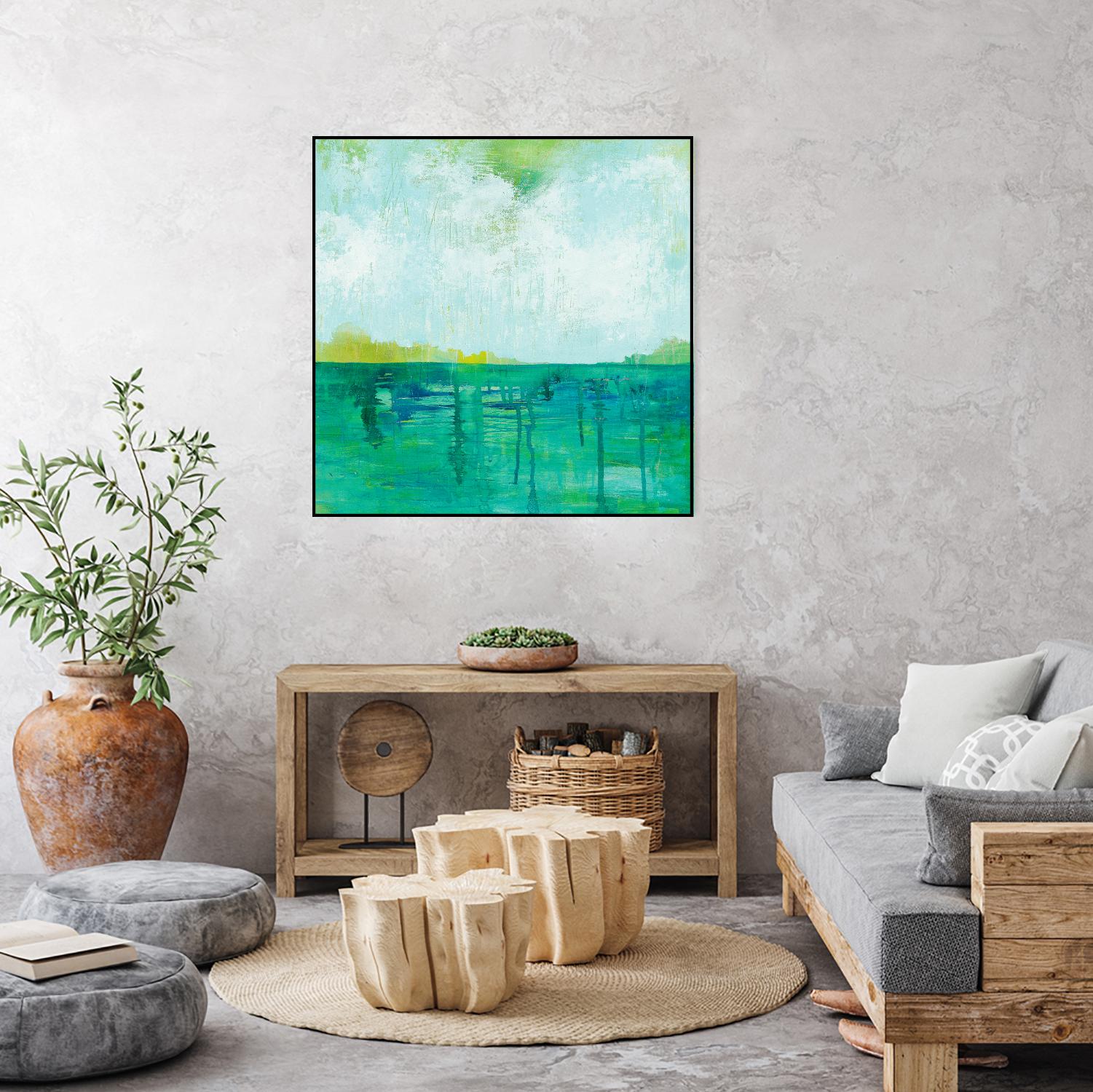To the Shore by Melissa Averinos on GIANT ART - blue abstract